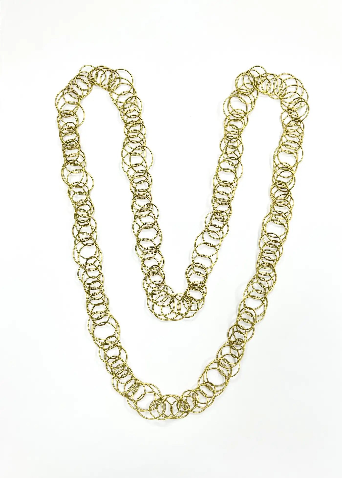 Buccellati Hawaii 18K YG Gold Circle Link Necklace
