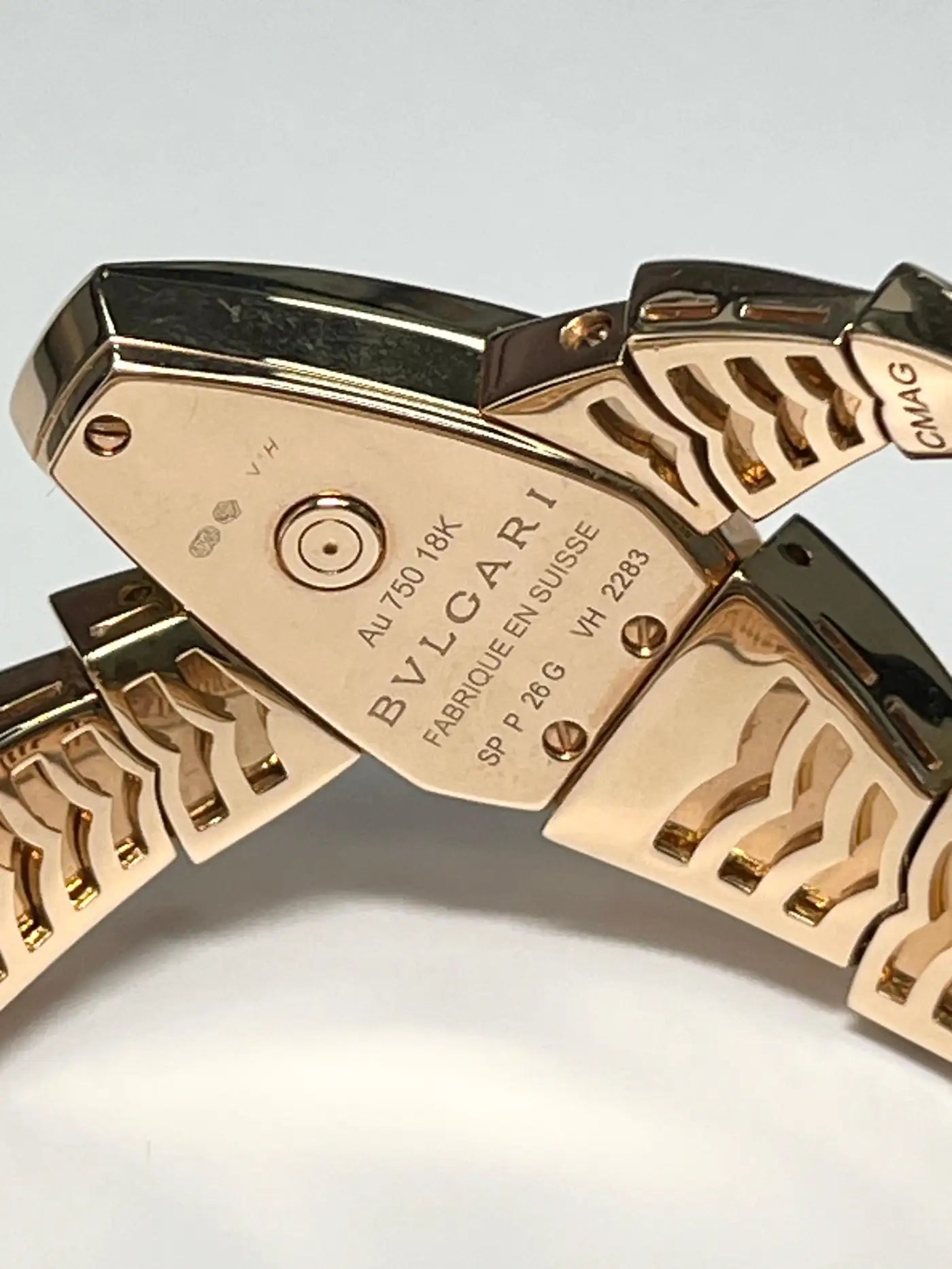 Bulgari Serpenti 18K Gold Diamond Wristwatch