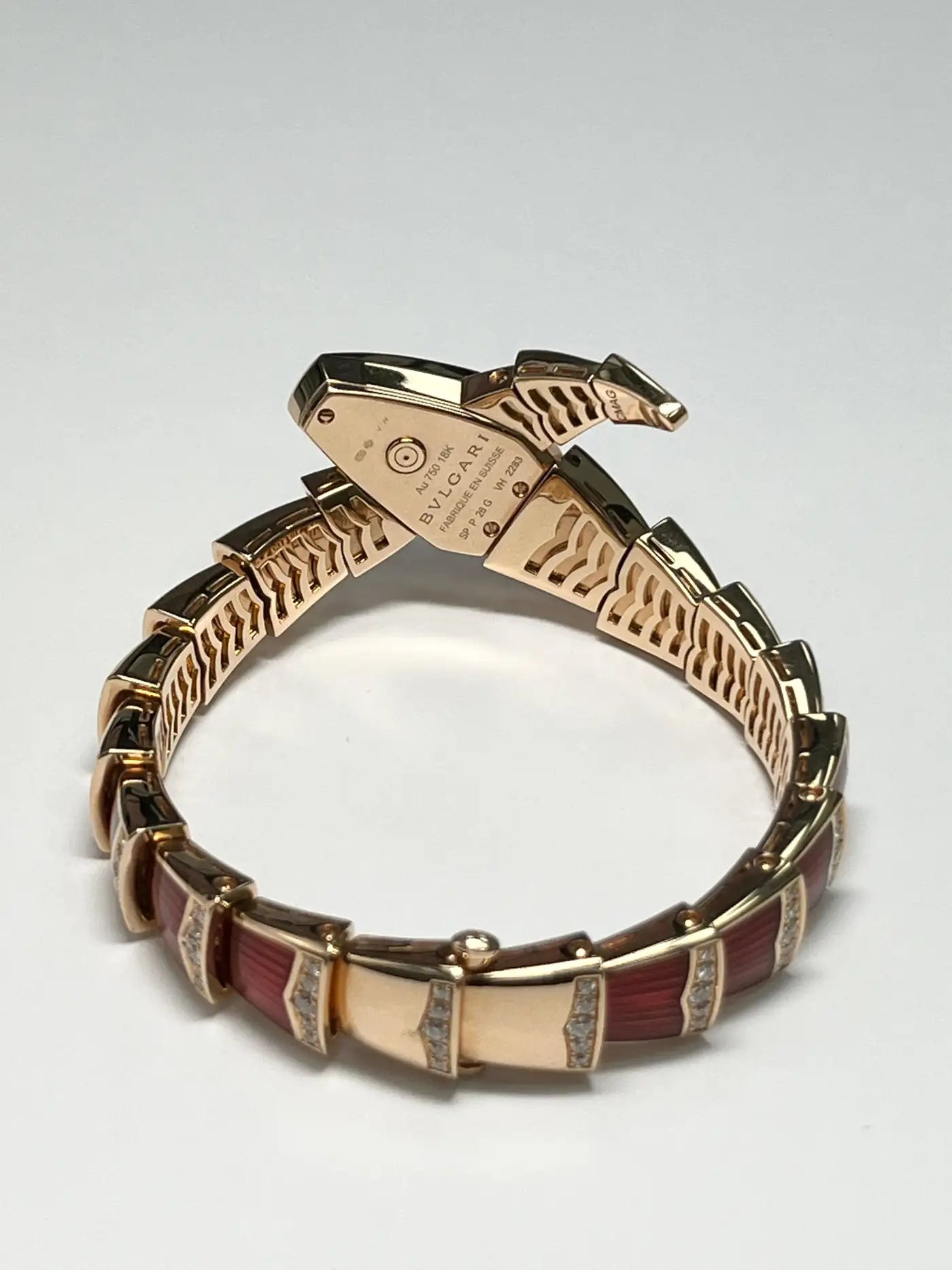 Bulgari Serpenti 18K Gold Diamond Wristwatch