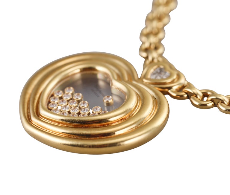 Chopard Happy Diamonds Large Heart Yellow Gold Pendant Necklace