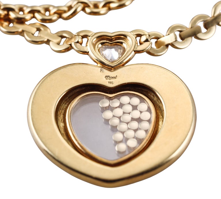 Chopard Happy Diamonds Large Heart Yellow Gold Pendant Necklace