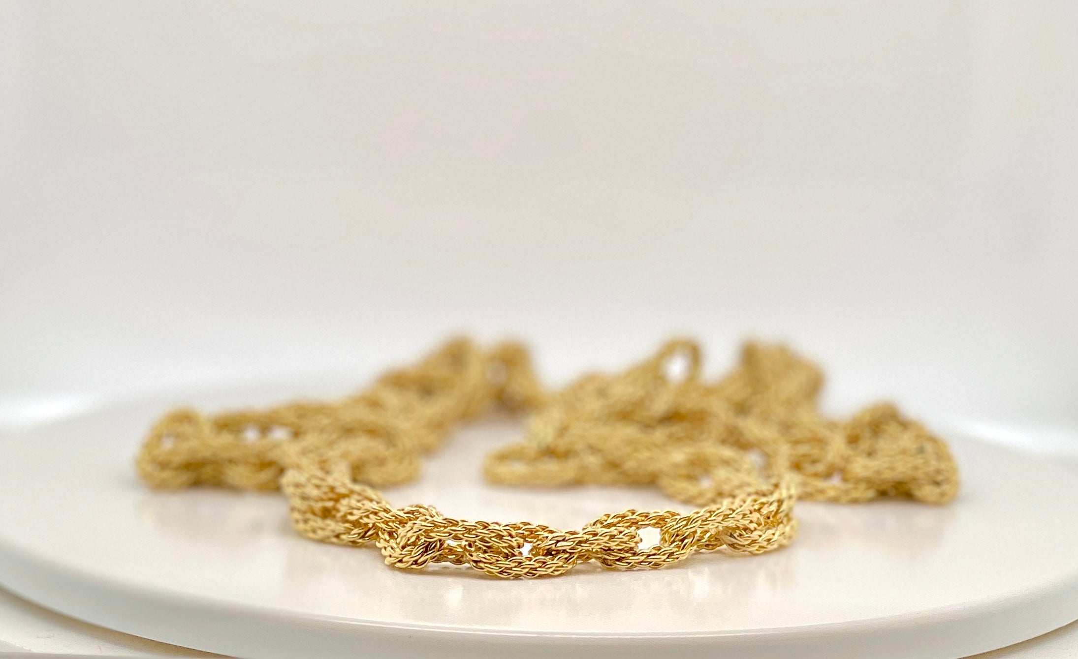 Tiffany & Co 18k Yellow Gold Rope Link Necklace