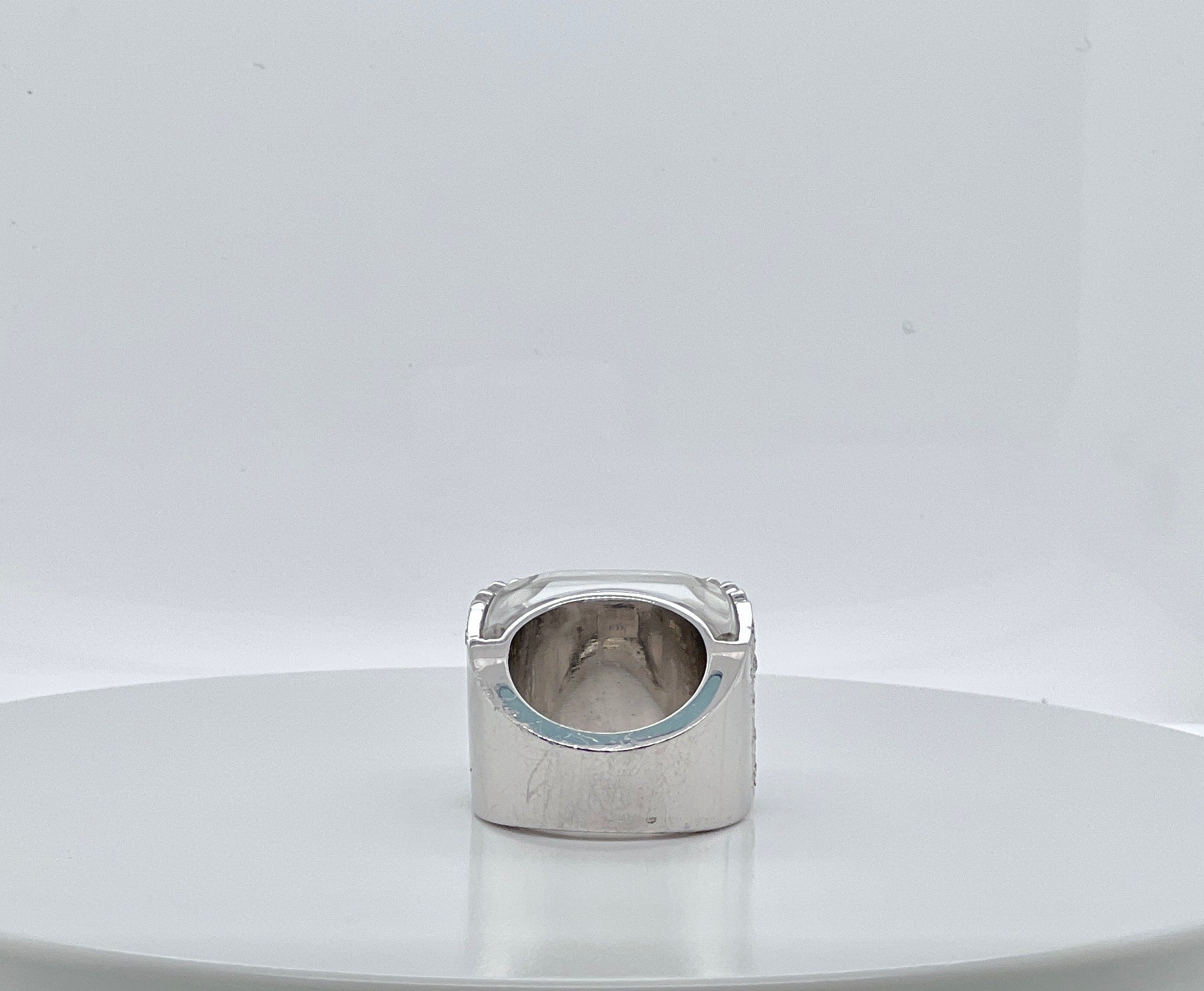 Valentin Magro Platinum, Rock Crystal and Diamond Ring