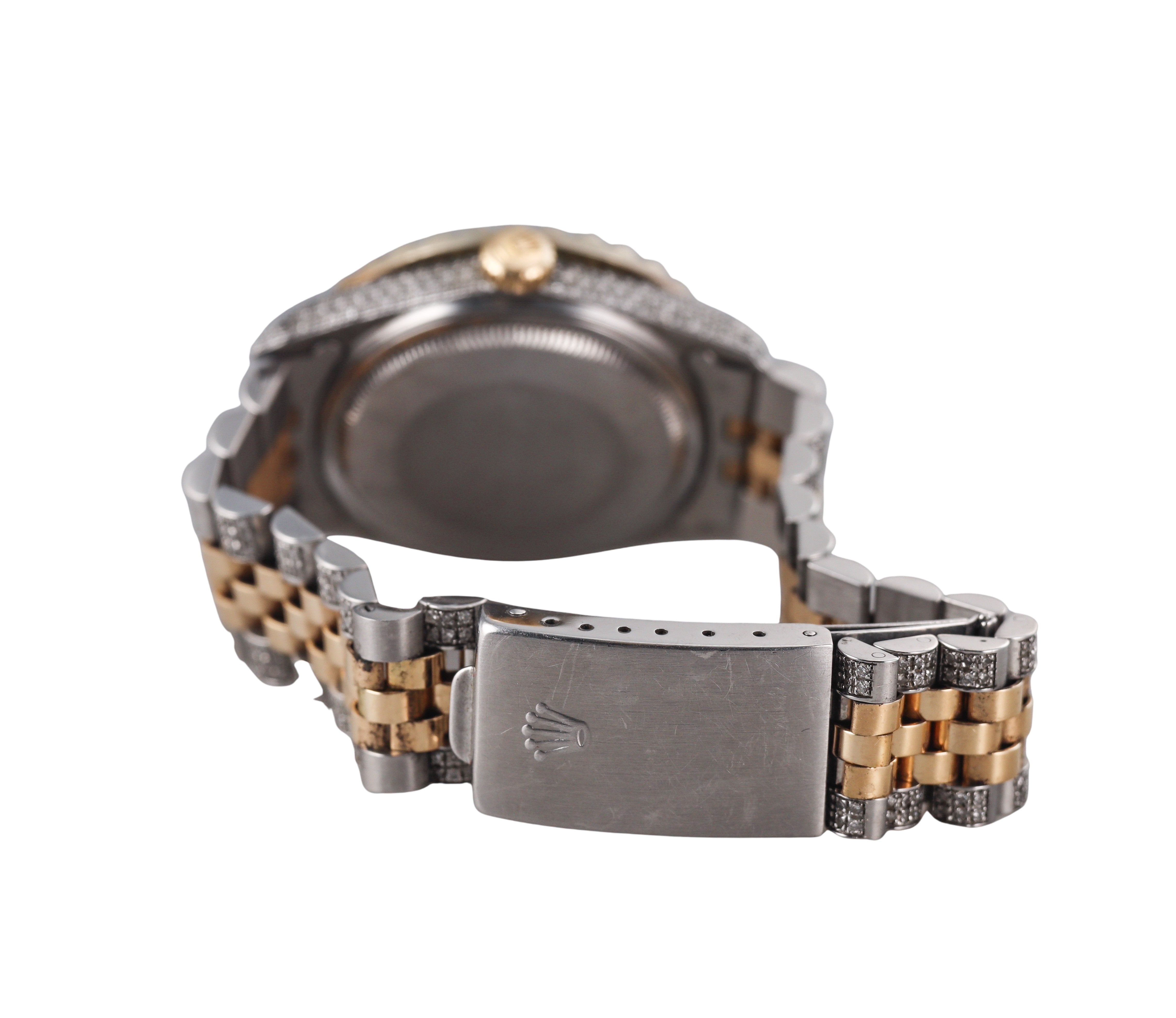 Rolex Datejust All Diamond Two Tone Men's Watch