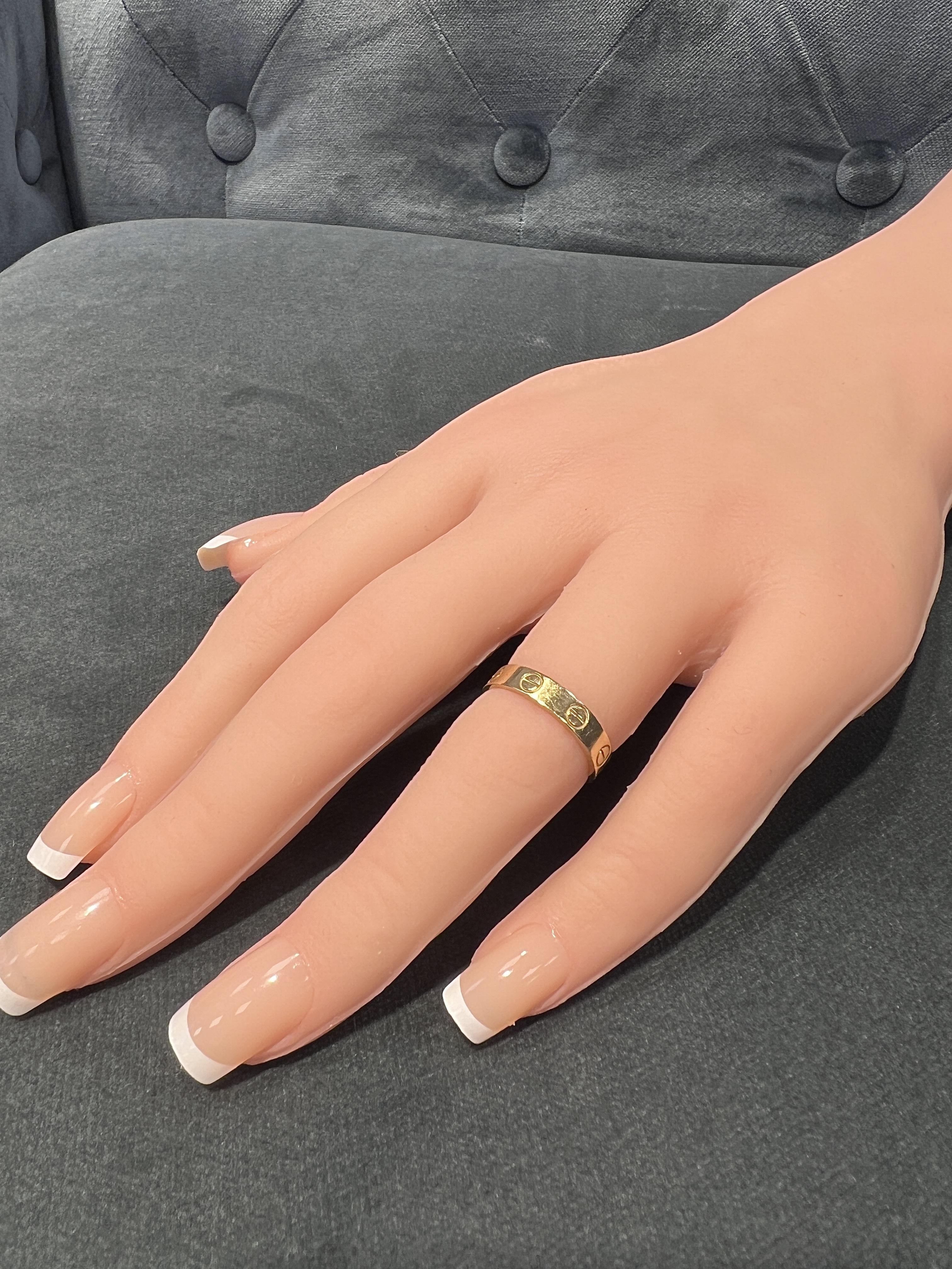 Cartier 18k Yellow Gold Love Band Ring