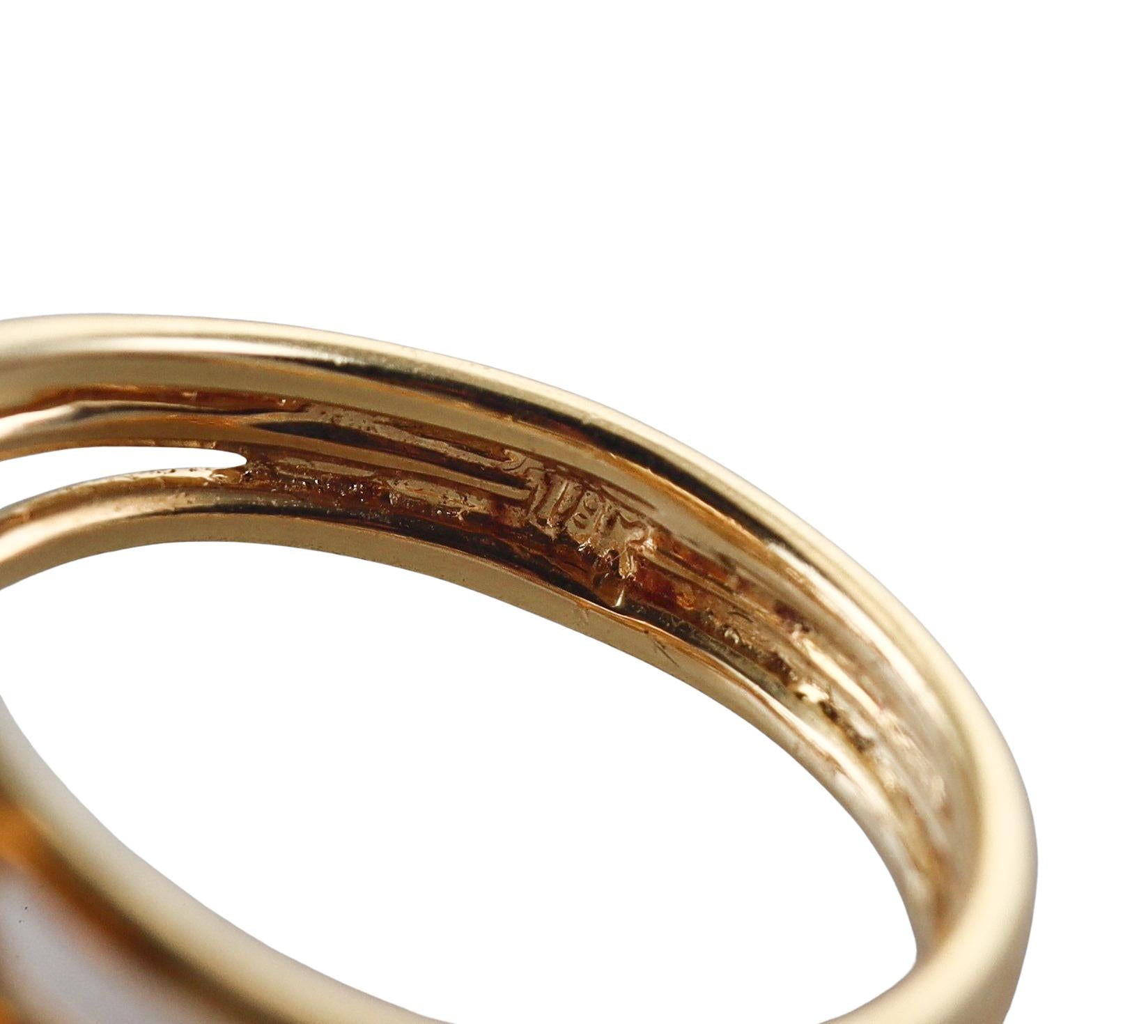 Diamond Ruby Gold Flower Ring