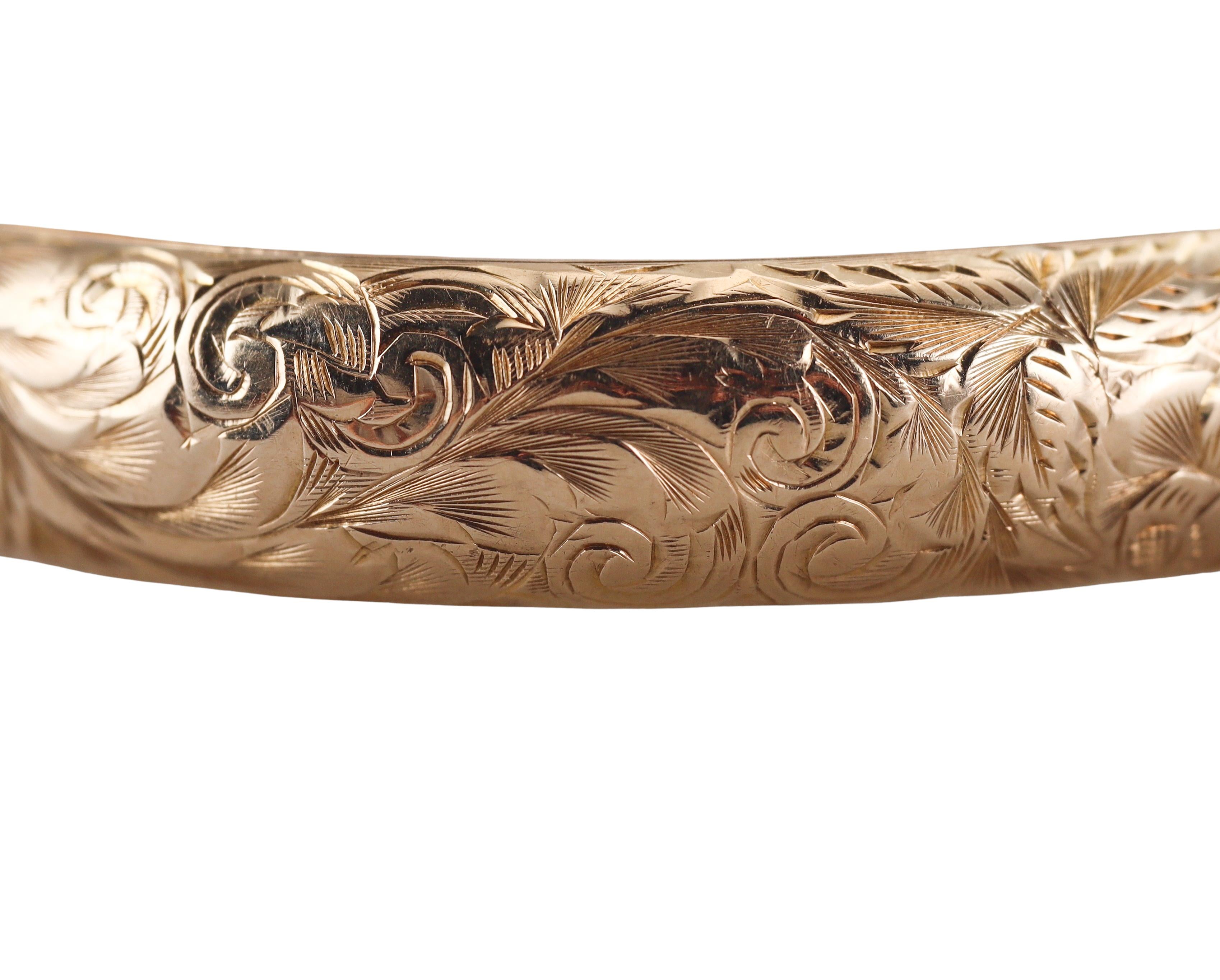 Antique Yellow Gold Bangle Bracelet