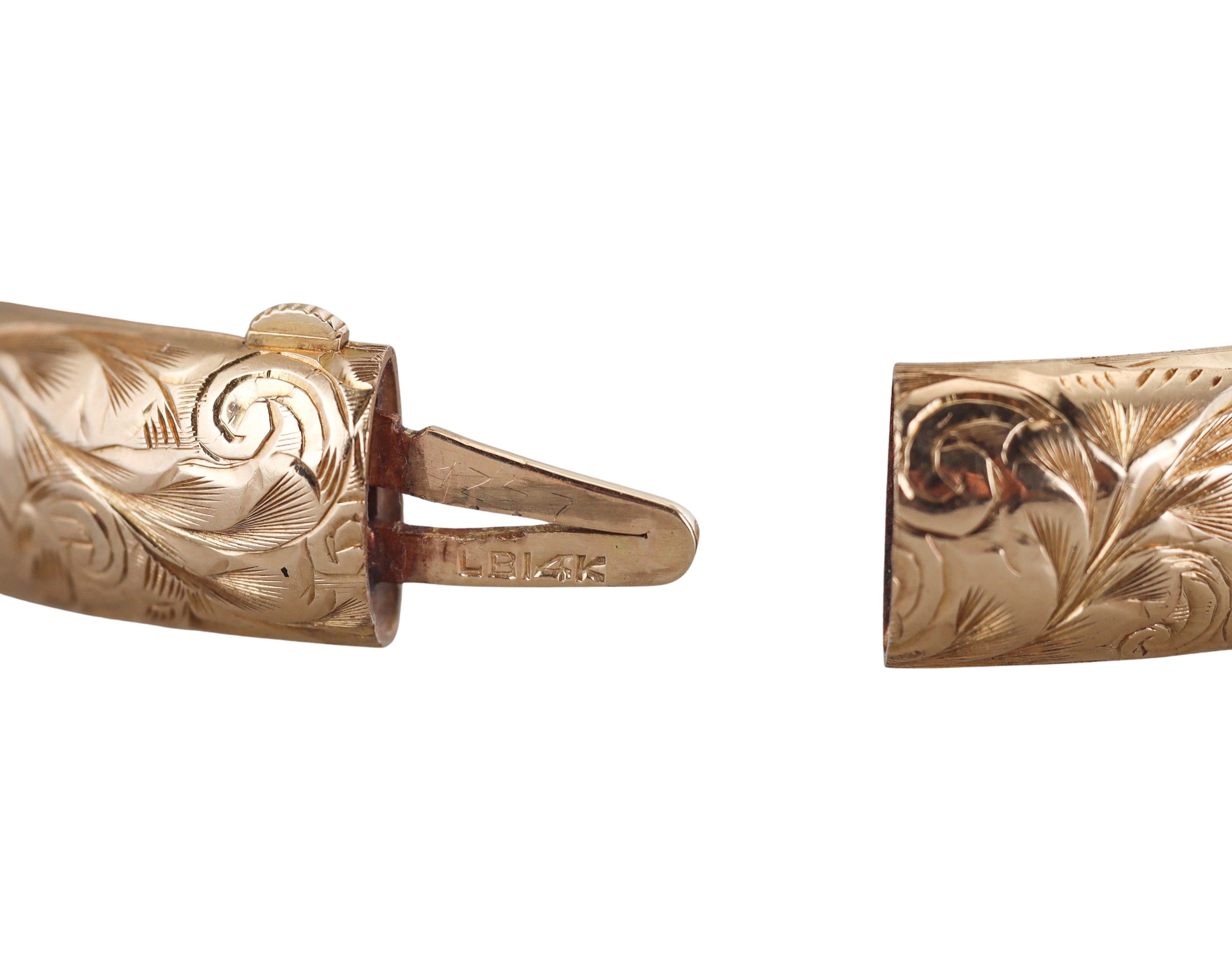 Antique Yellow Gold Bangle Bracelet