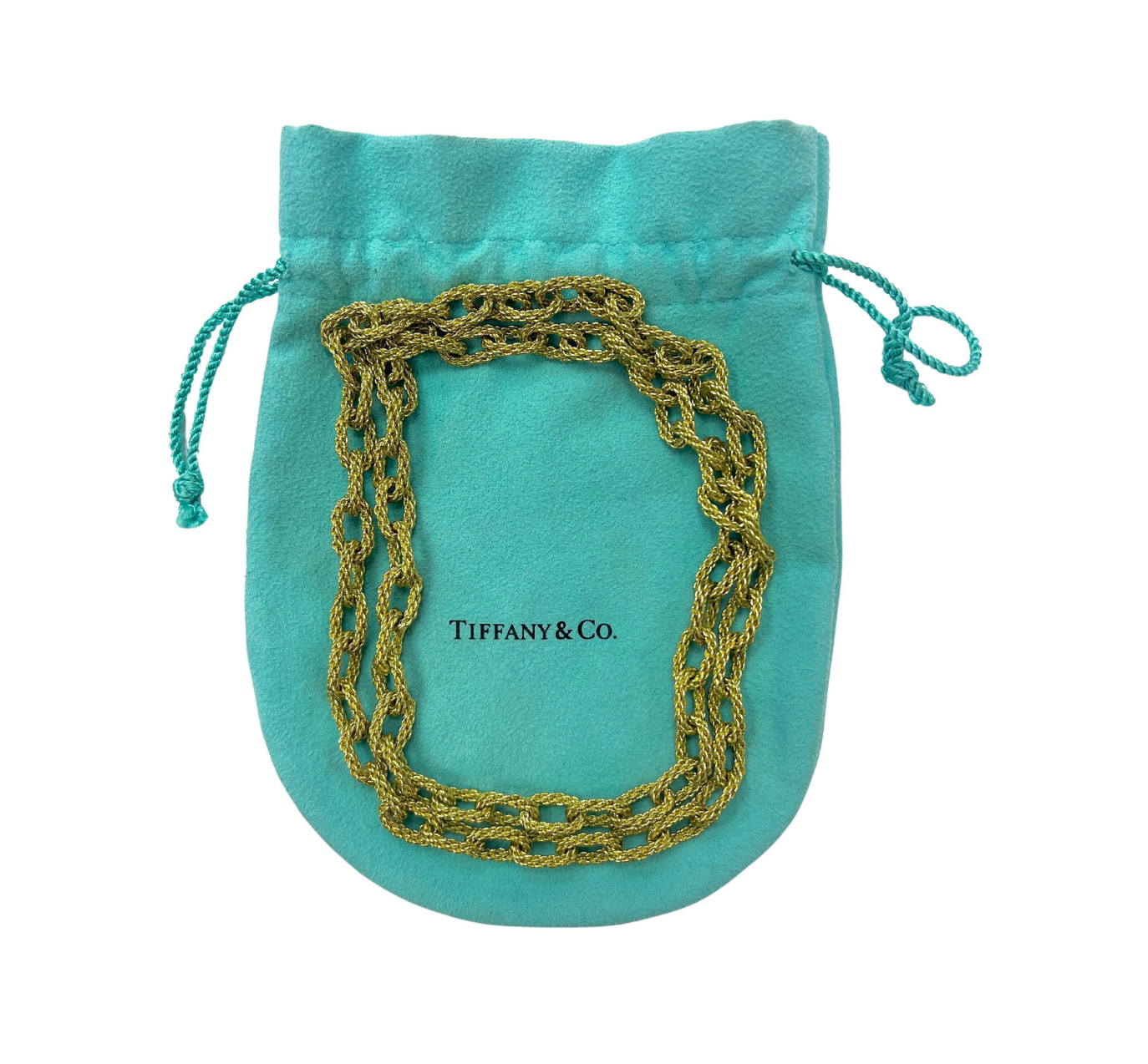 Tiffany & Co 18k Yellow Gold Rope Link Necklace