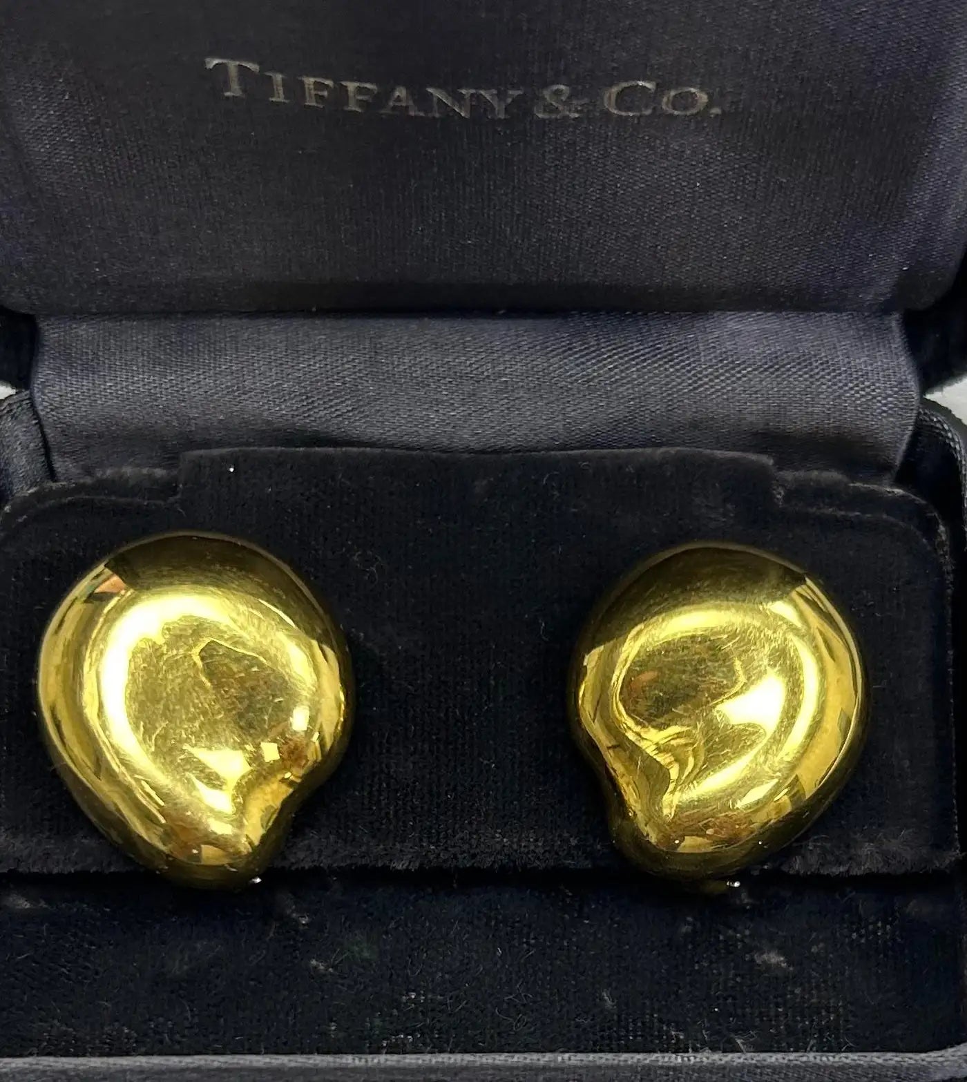 Tiffany & Co 18k YG Peretti Earrings