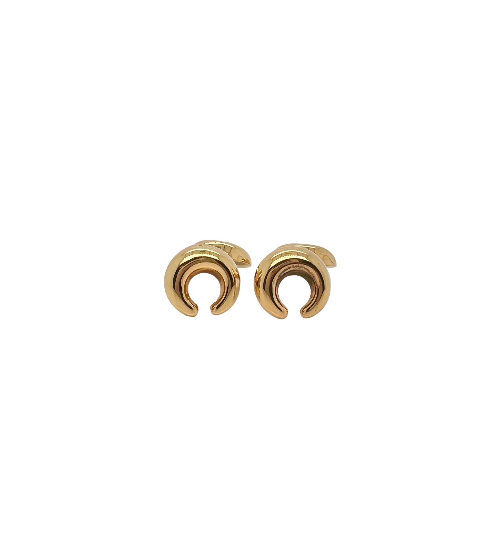 Tiffany & Co 18K Gold C Cufflinks by Palisma Piccasso