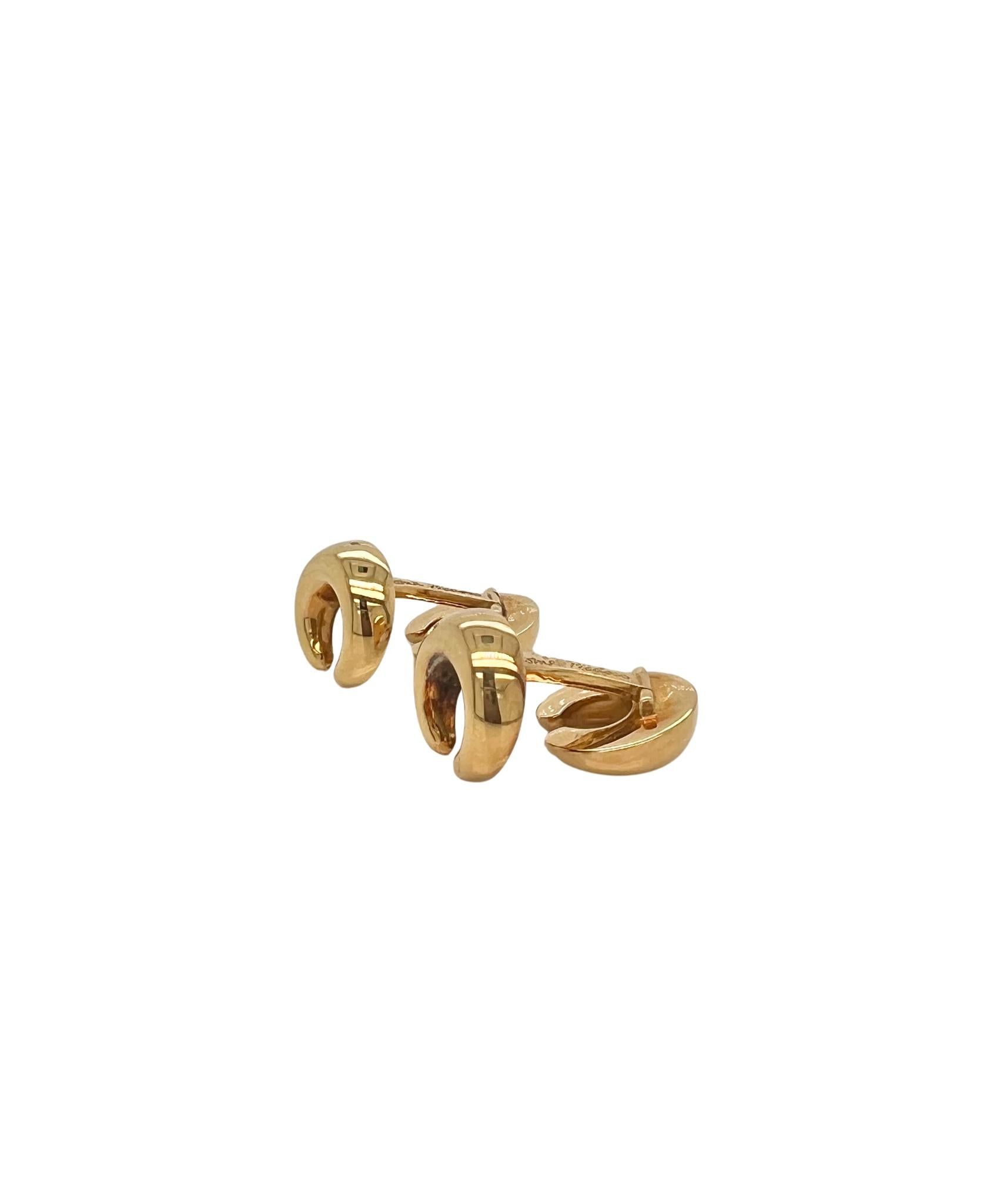 Tiffany & Co 18K Gold C Cufflinks by Palisma Piccasso