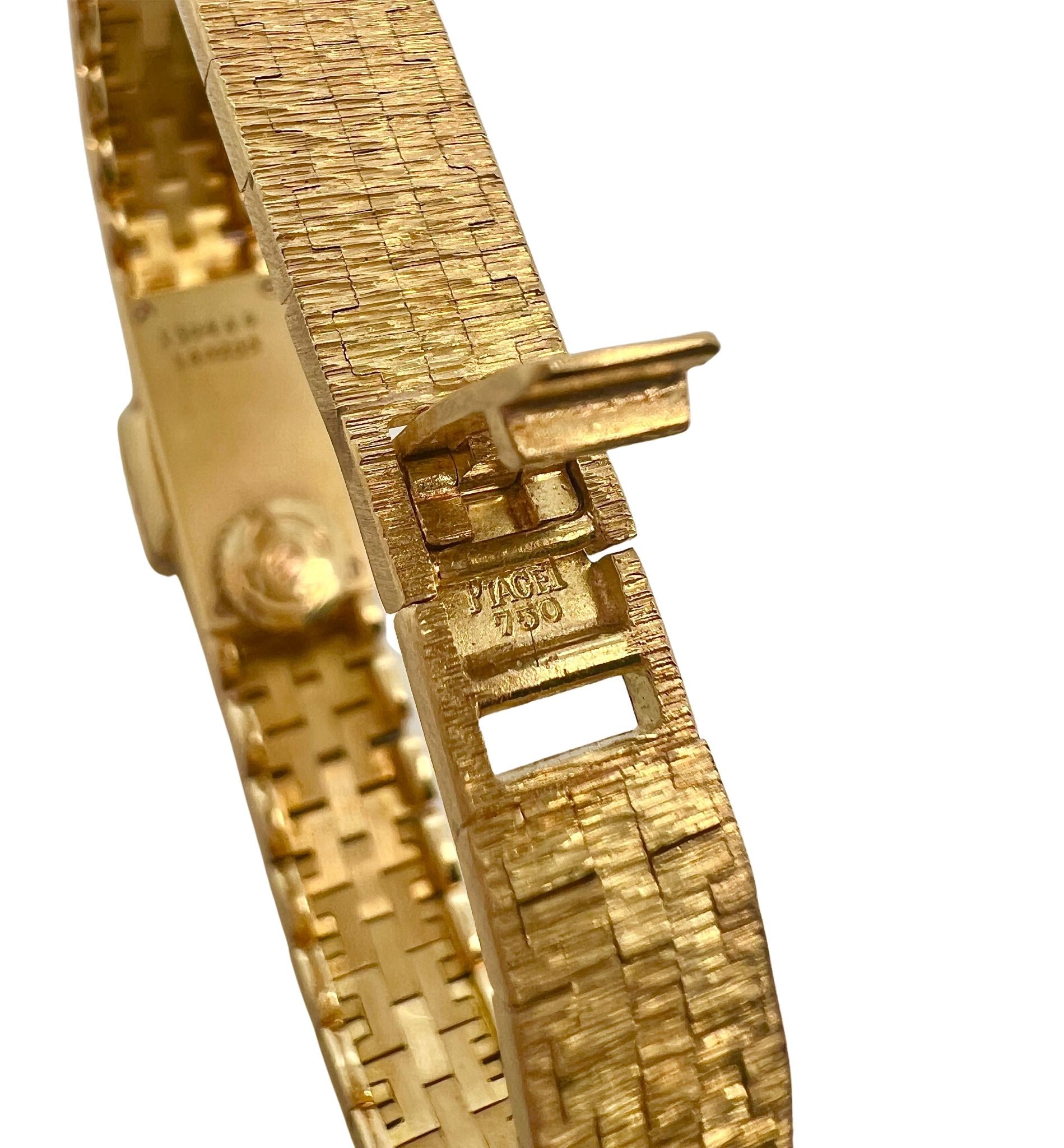 Piaget 18k Gold and Diamond Mechanical Wristwatch