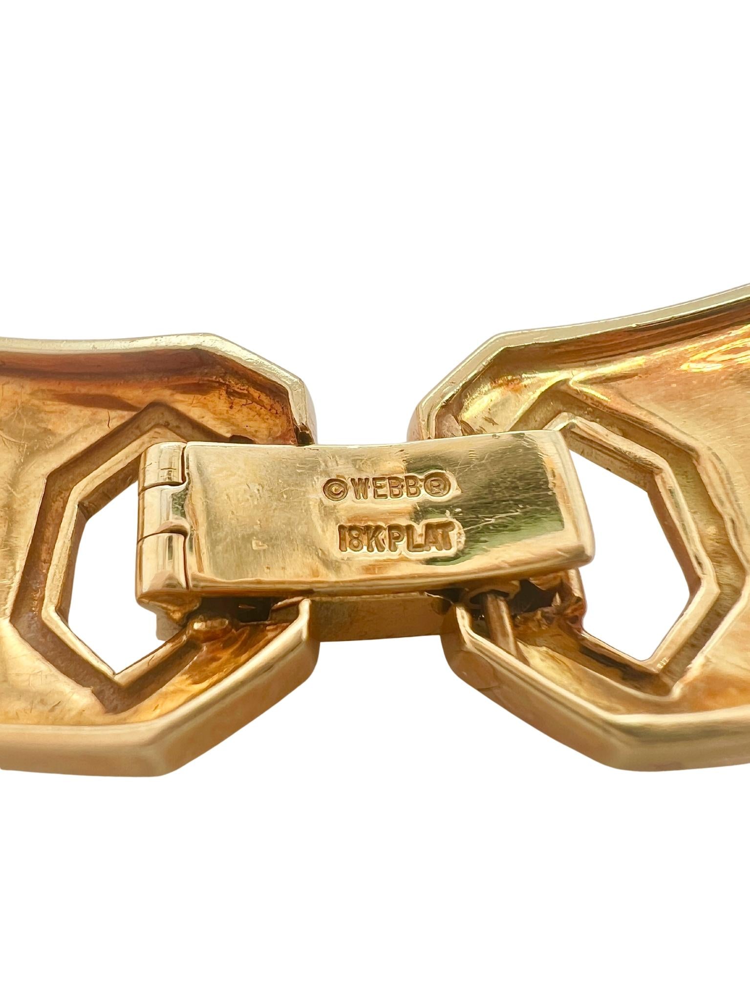 David Webb 18k Yellow Gold Diamond Necklace