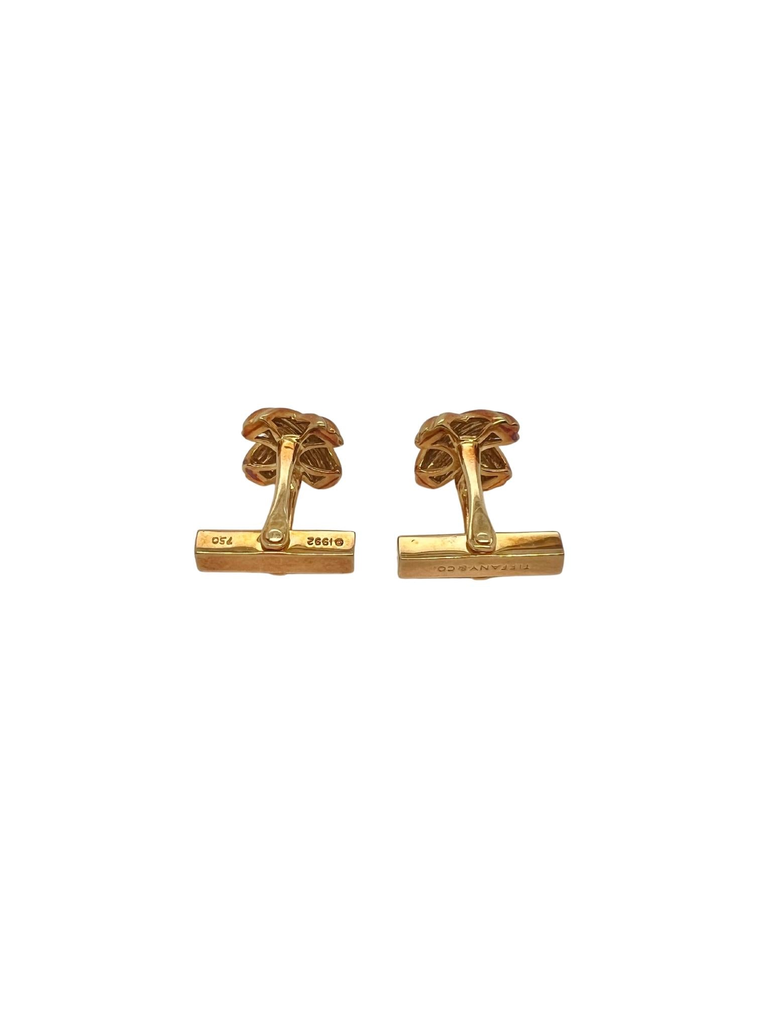 Tiffany & Co 18k Yellow Gold X Cufflinks