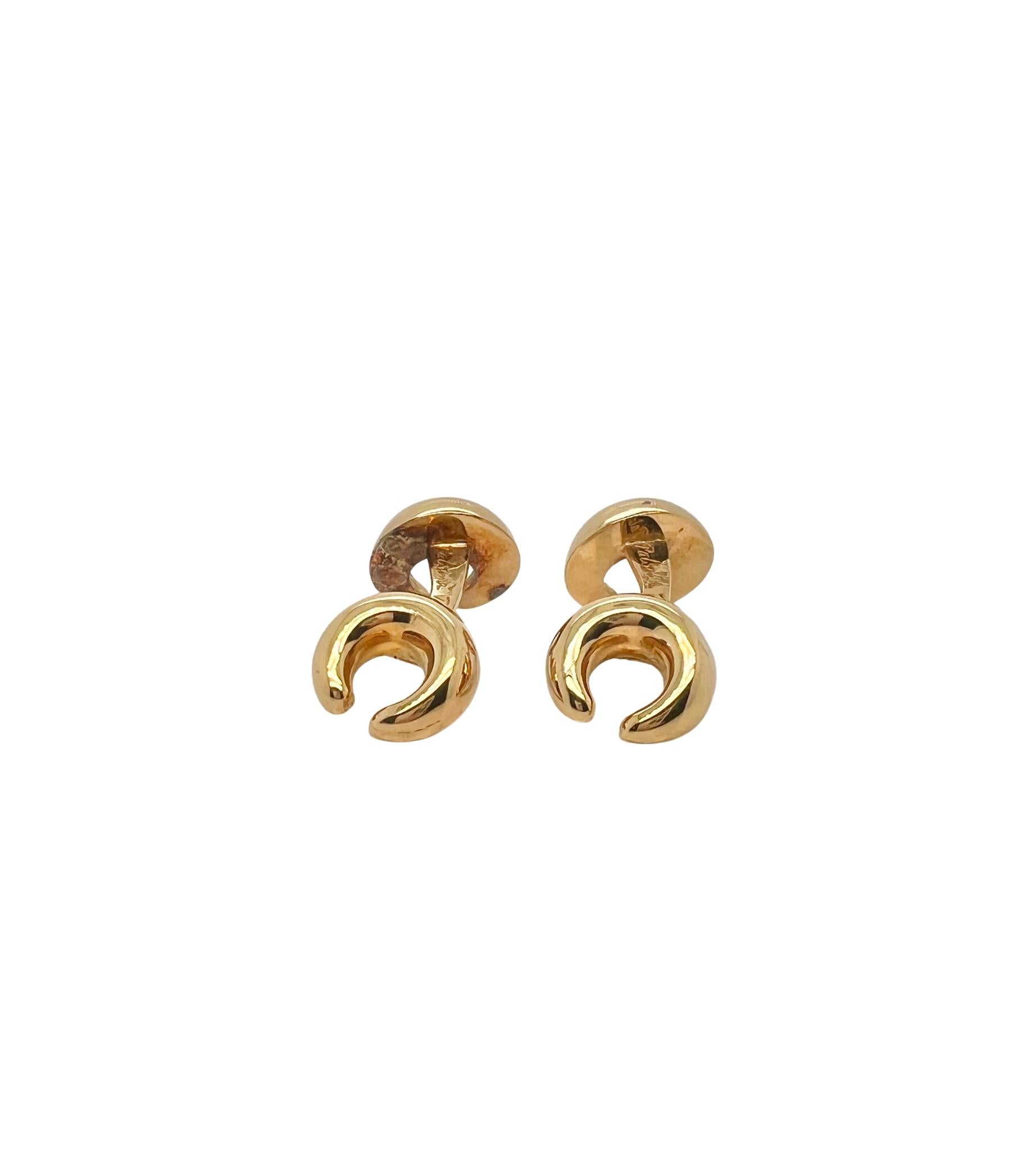 Tiffany & Co 18K Gold C Cufflinks by Palisma Piccasso