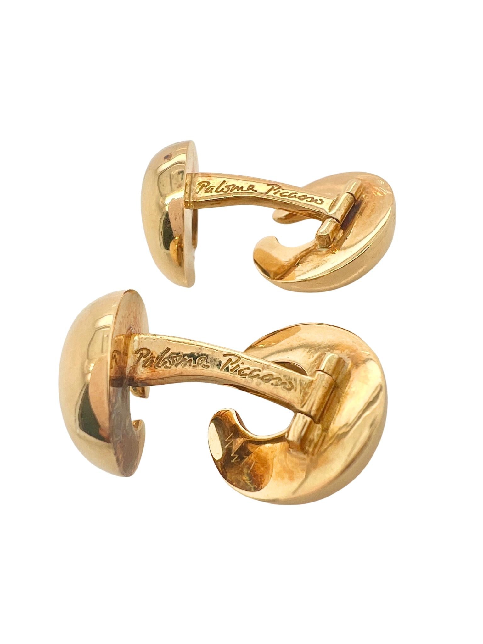 Tiffany & Co 18K Gold C Cufflinks by Palisma Piccasso