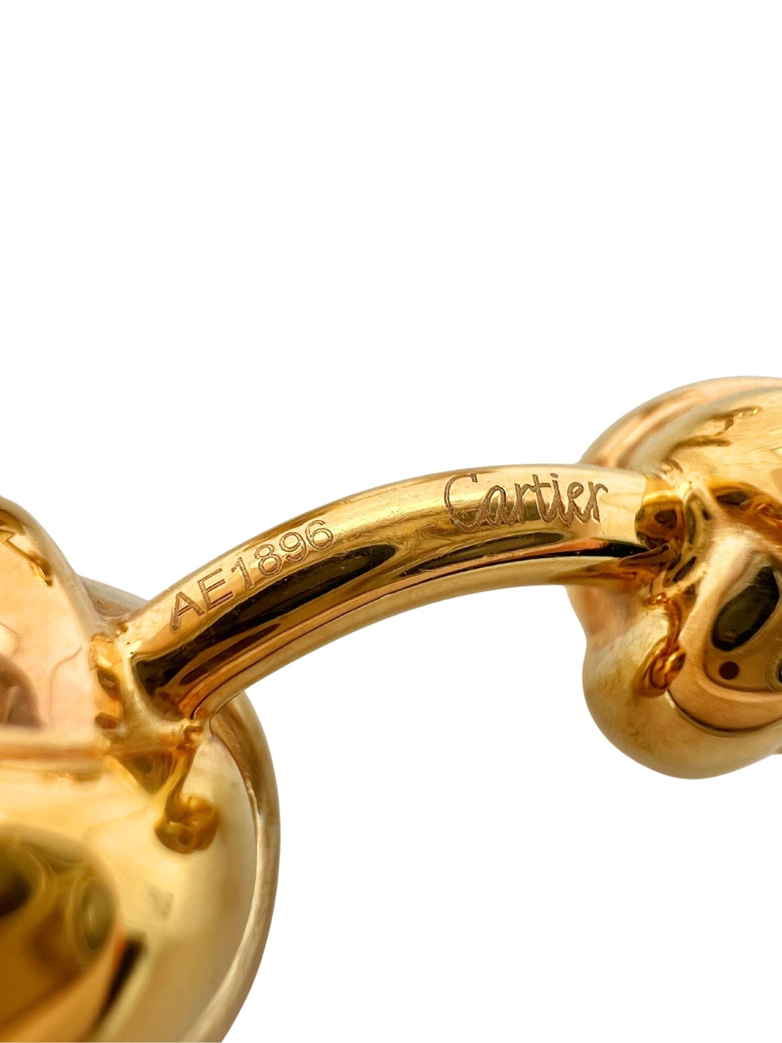 Cartier 18k Gold Knot Cufflinks
