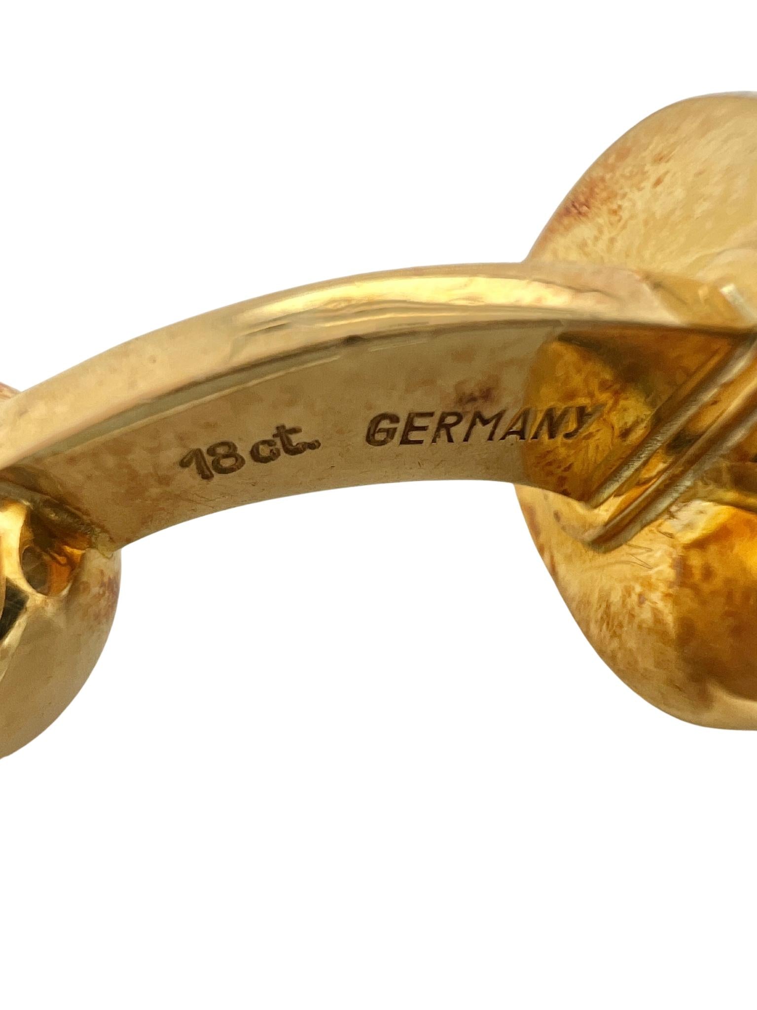 Tiffany & Co 18k Yellow Gold Textured Finish Cufflinks