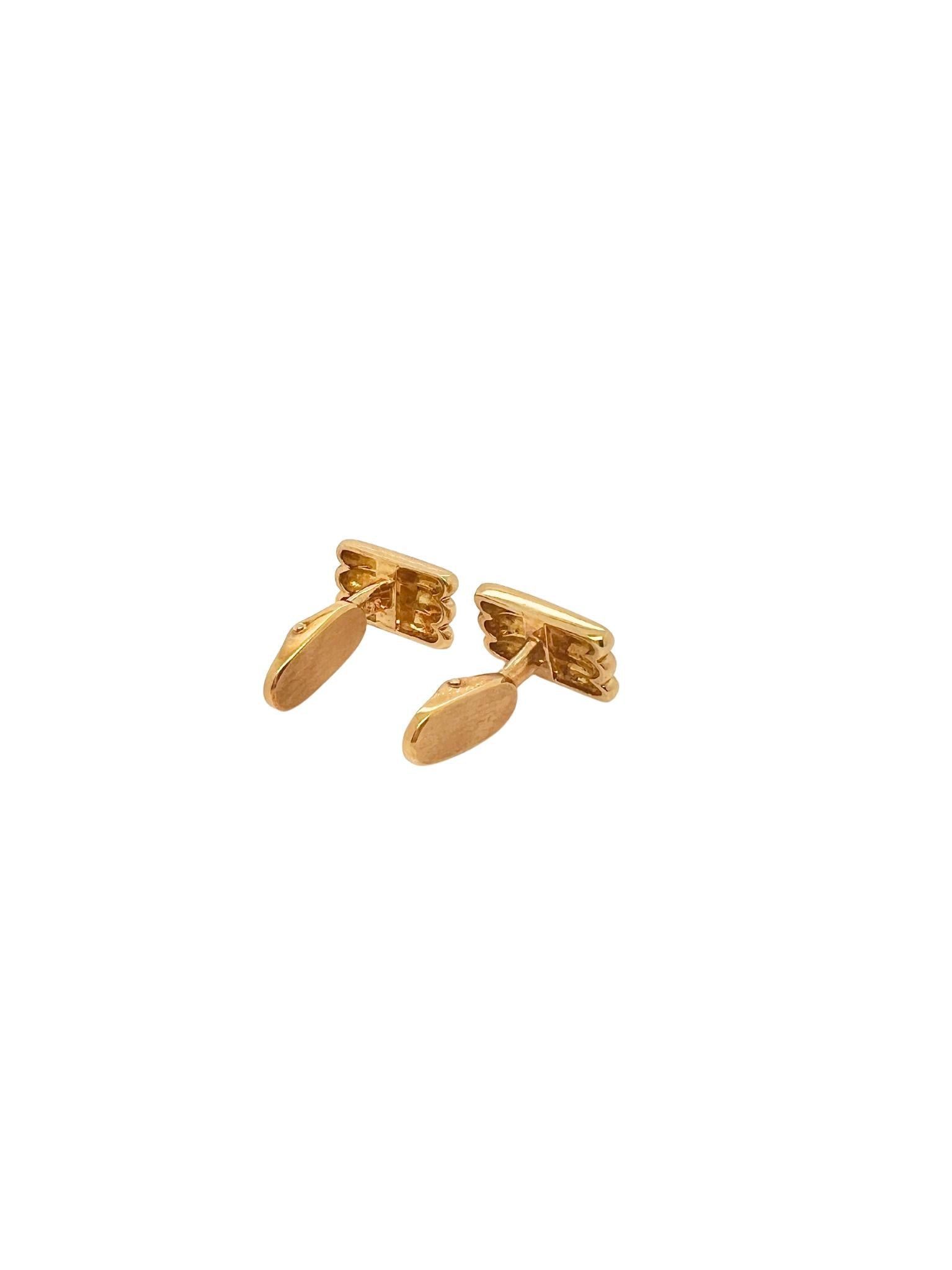 Tiffany & Co 18K Yellow Gold Cufflinks