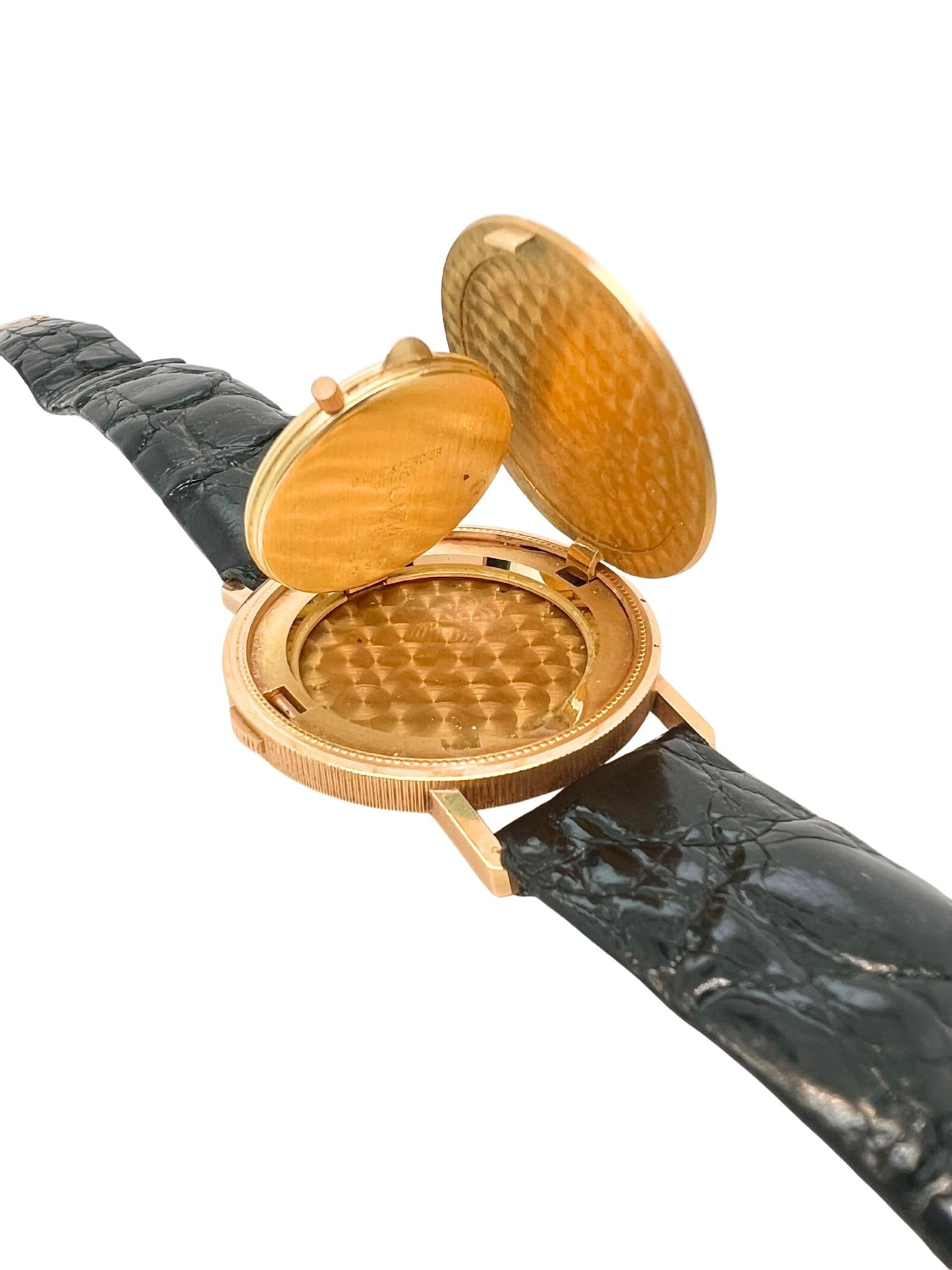Baume & Mercier 18k Yellow Gold Hidden Dial Coin Watch