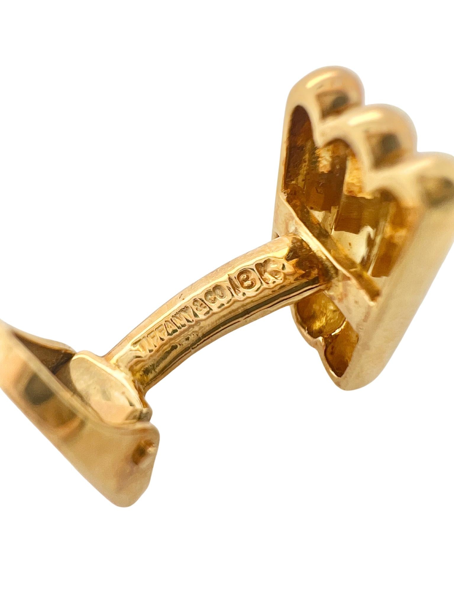Tiffany & Co 18K Yellow Gold Cufflinks