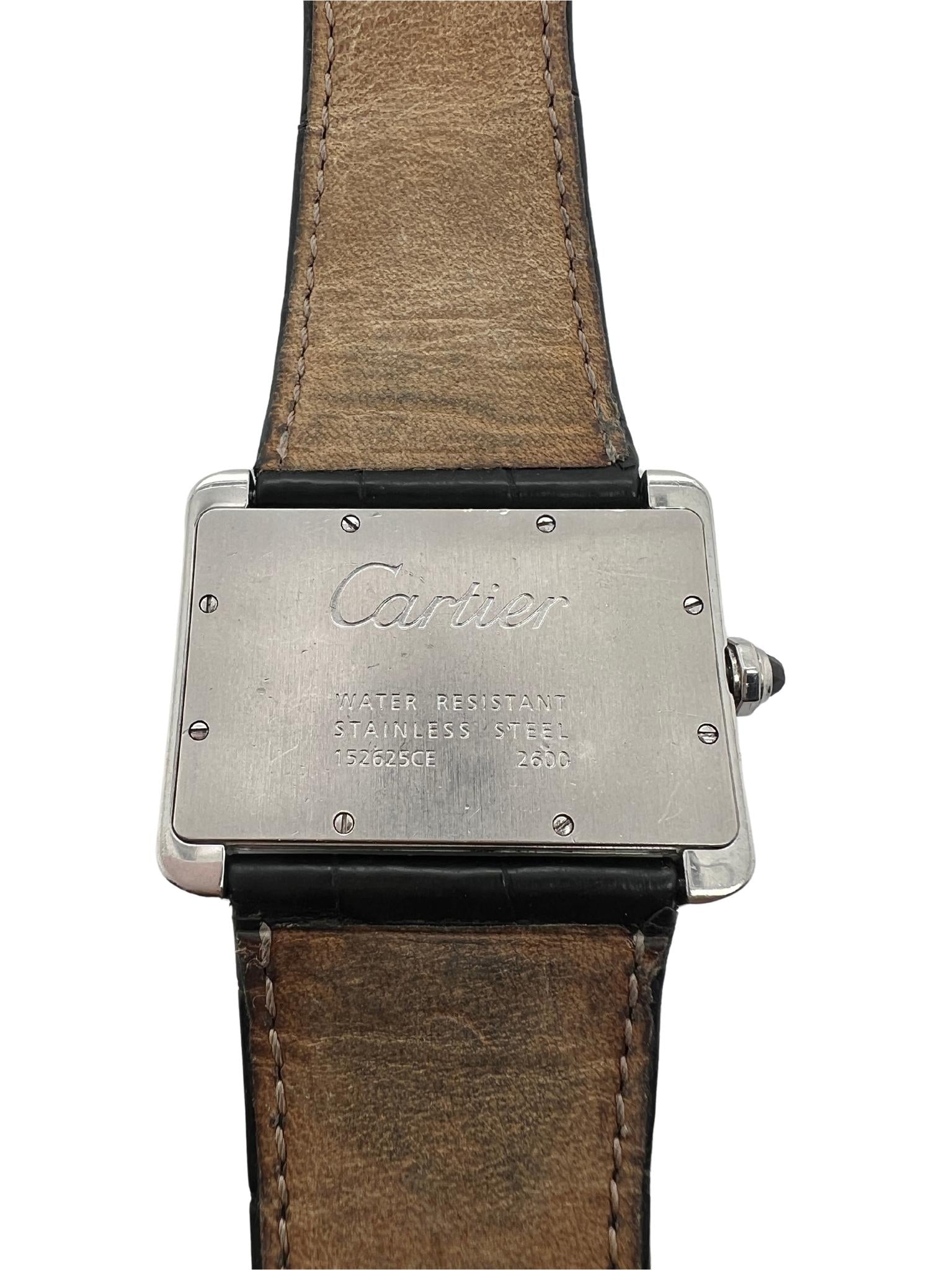 Cartier Tank Divan Stainless Steel Watch