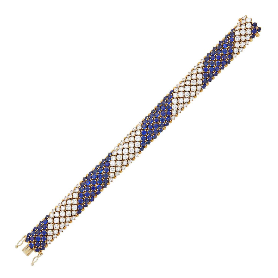 Gold, Sapphire and Diamond Bracelet