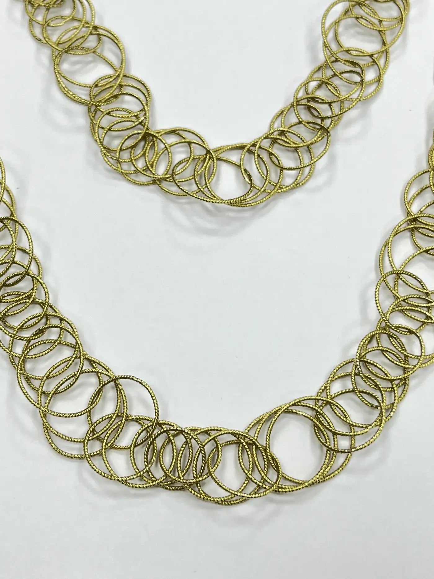 Buccellati Hawaii 18K YG Gold Circle Link Necklace