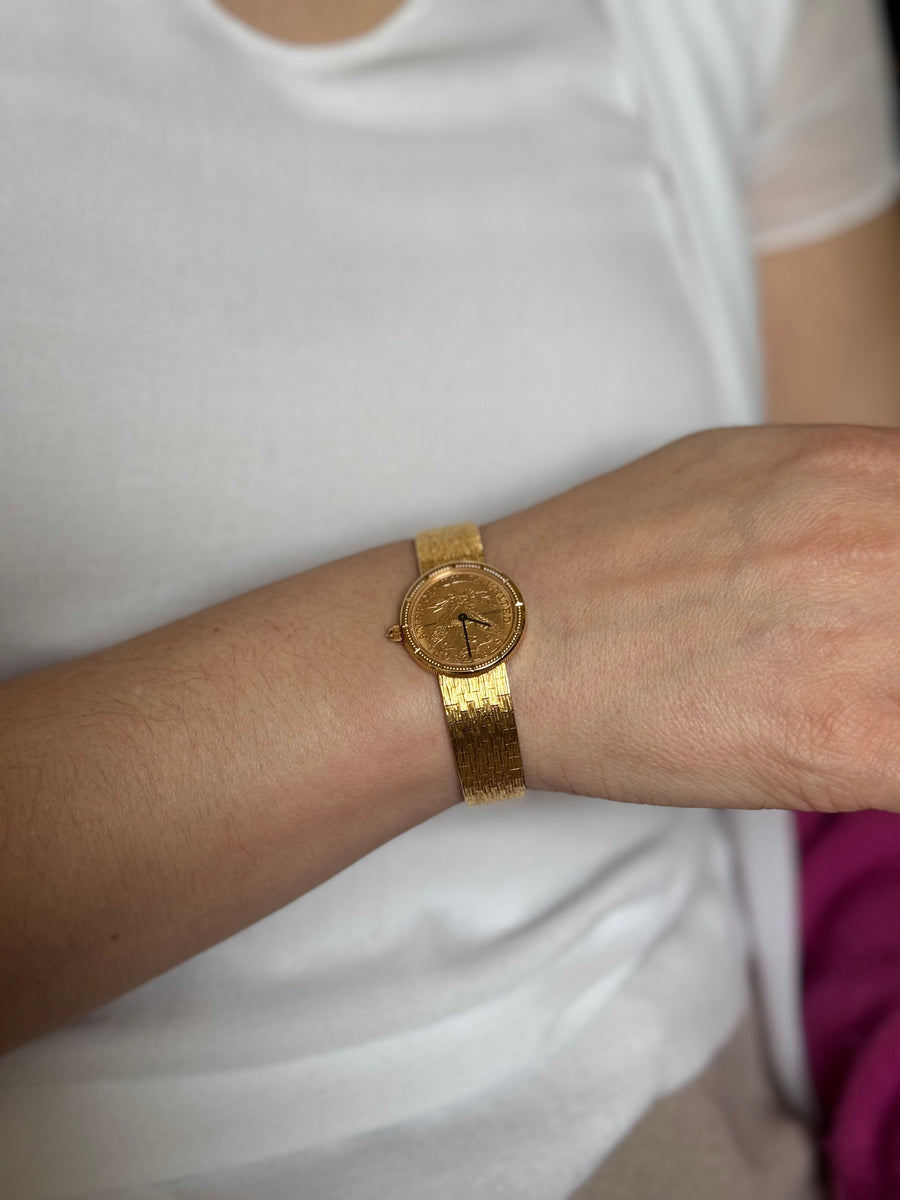 Corum Yellow Gold $5 US Gold Coin Liberty Head Watch