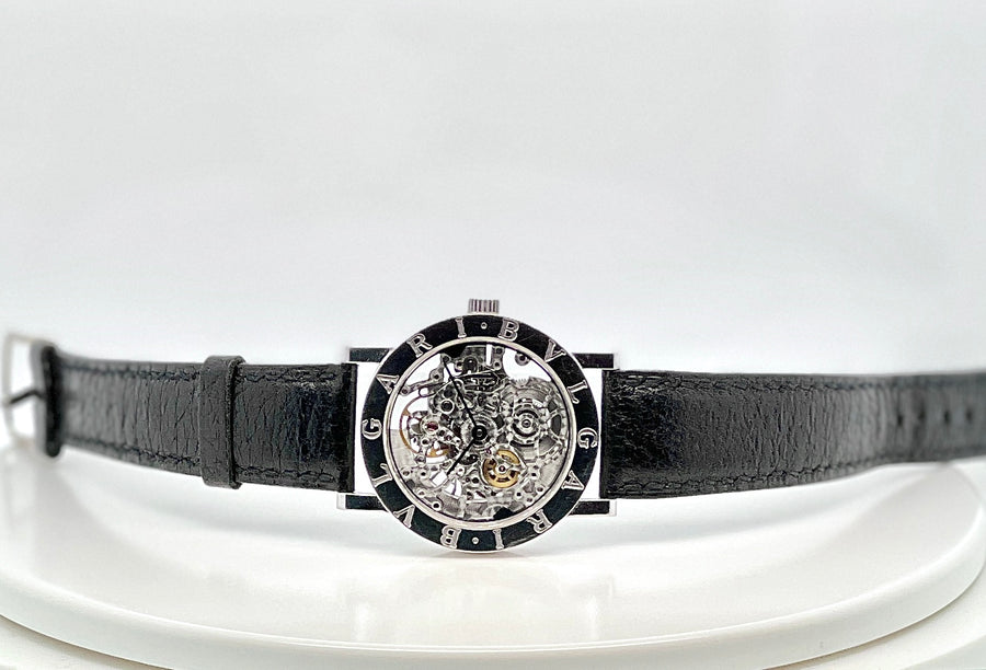 Bvlgari 18k White Gold Skeletonized Wristwatch