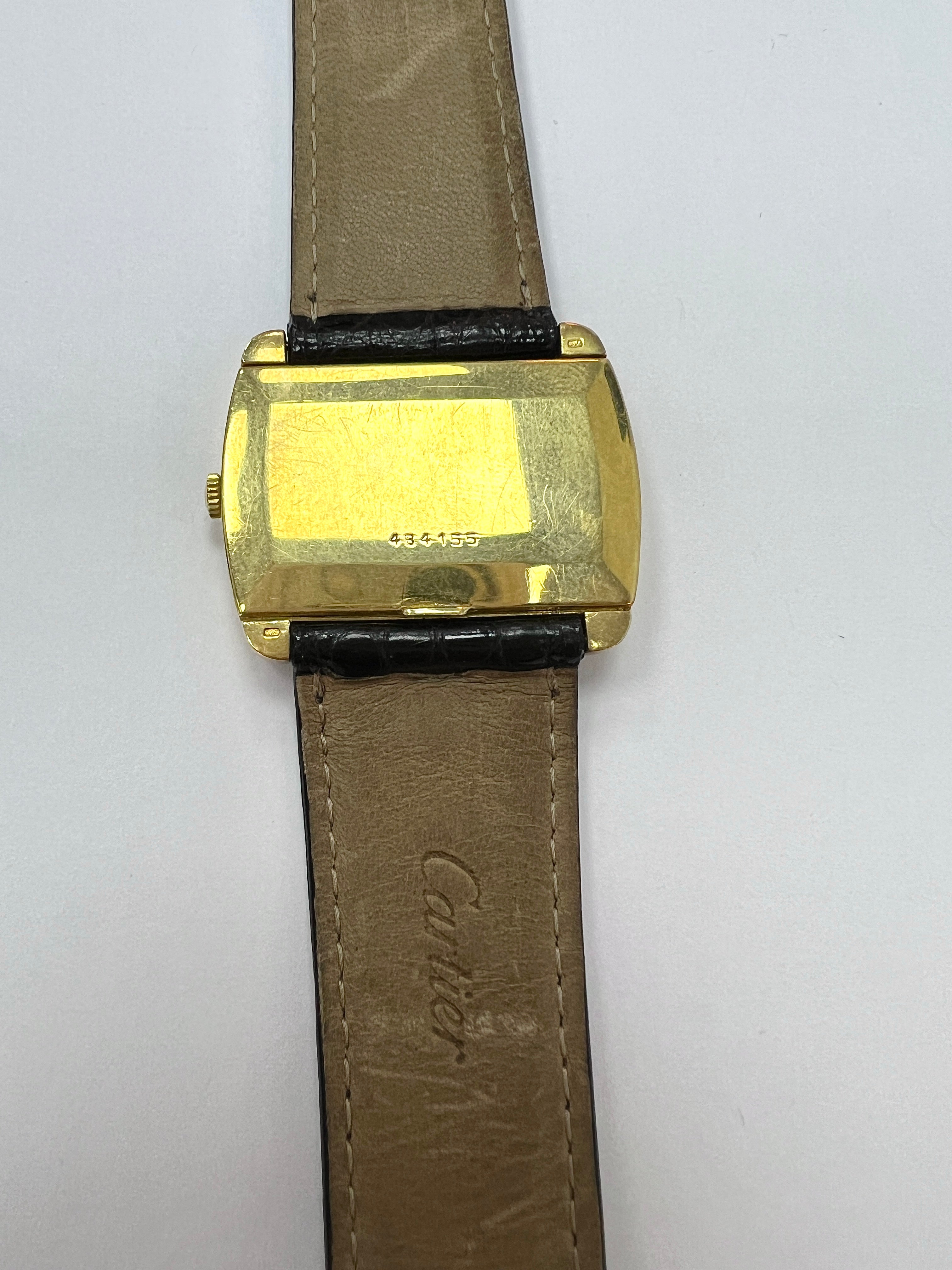 Vacheron Constantin 18k yellow Gold and Leather strap Watch