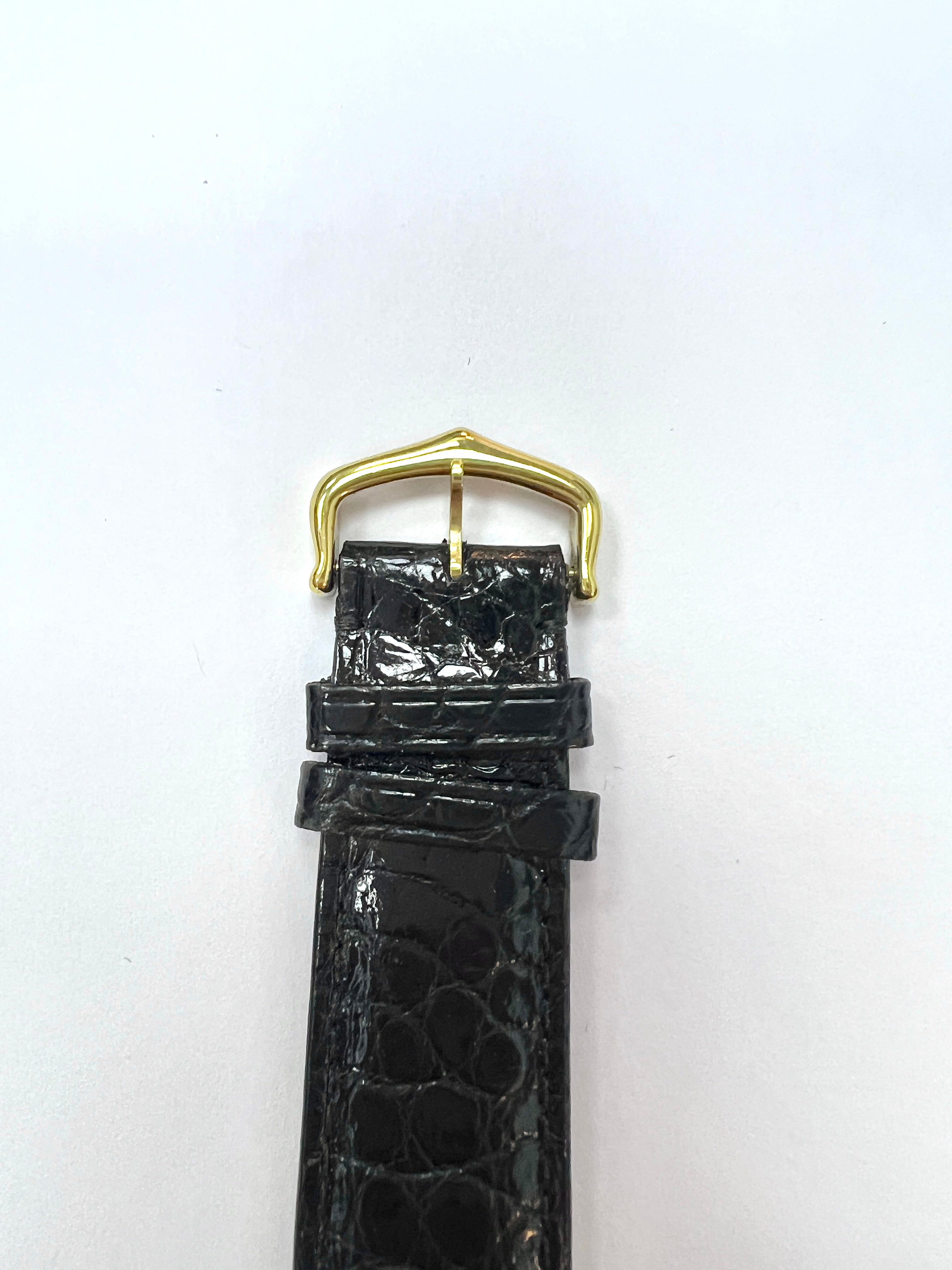 Vacheron Constantin 18k yellow Gold and Leather strap Watch