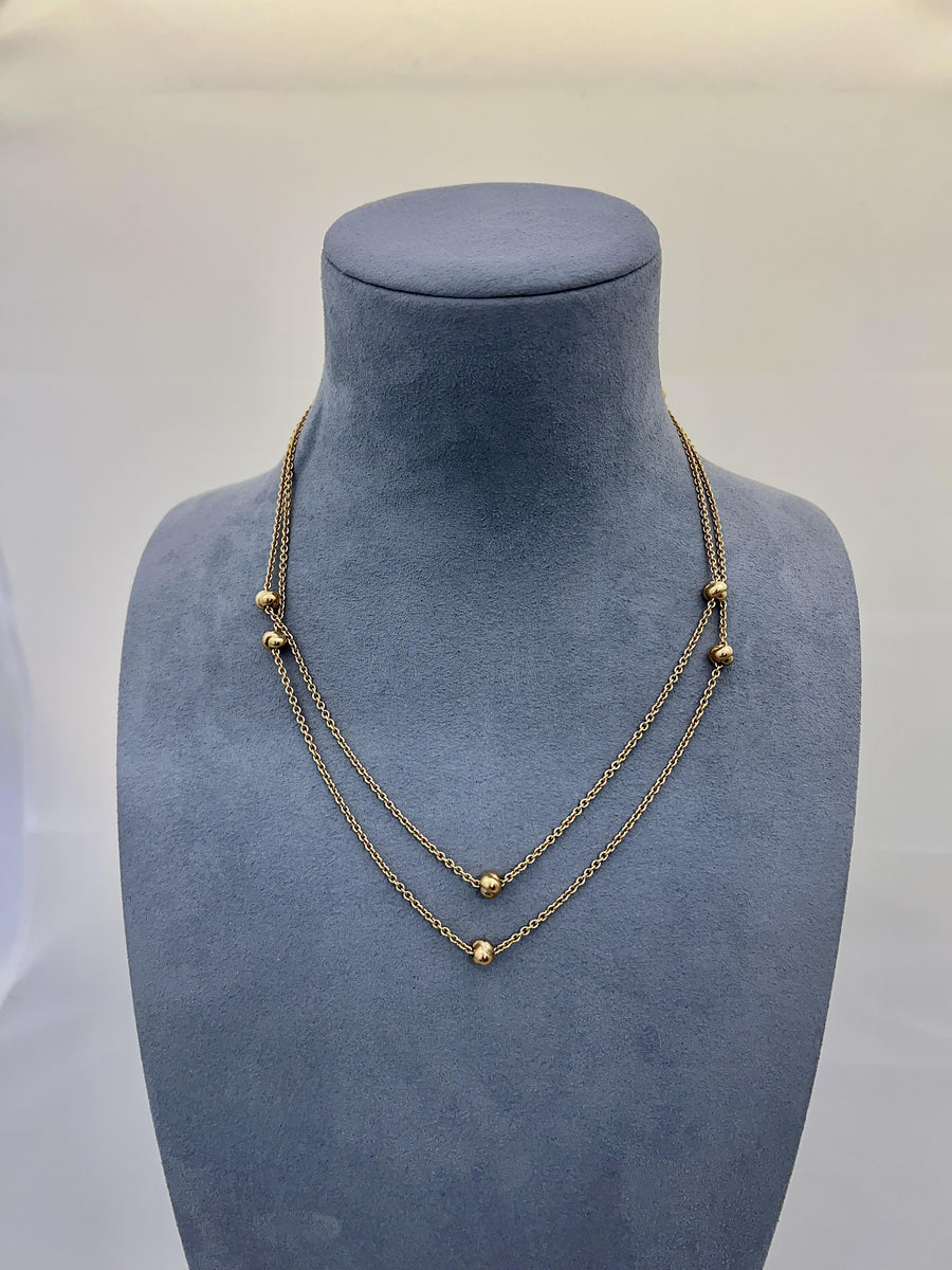 Cartier Trinity 18k Gold Long Station Necklace Chain