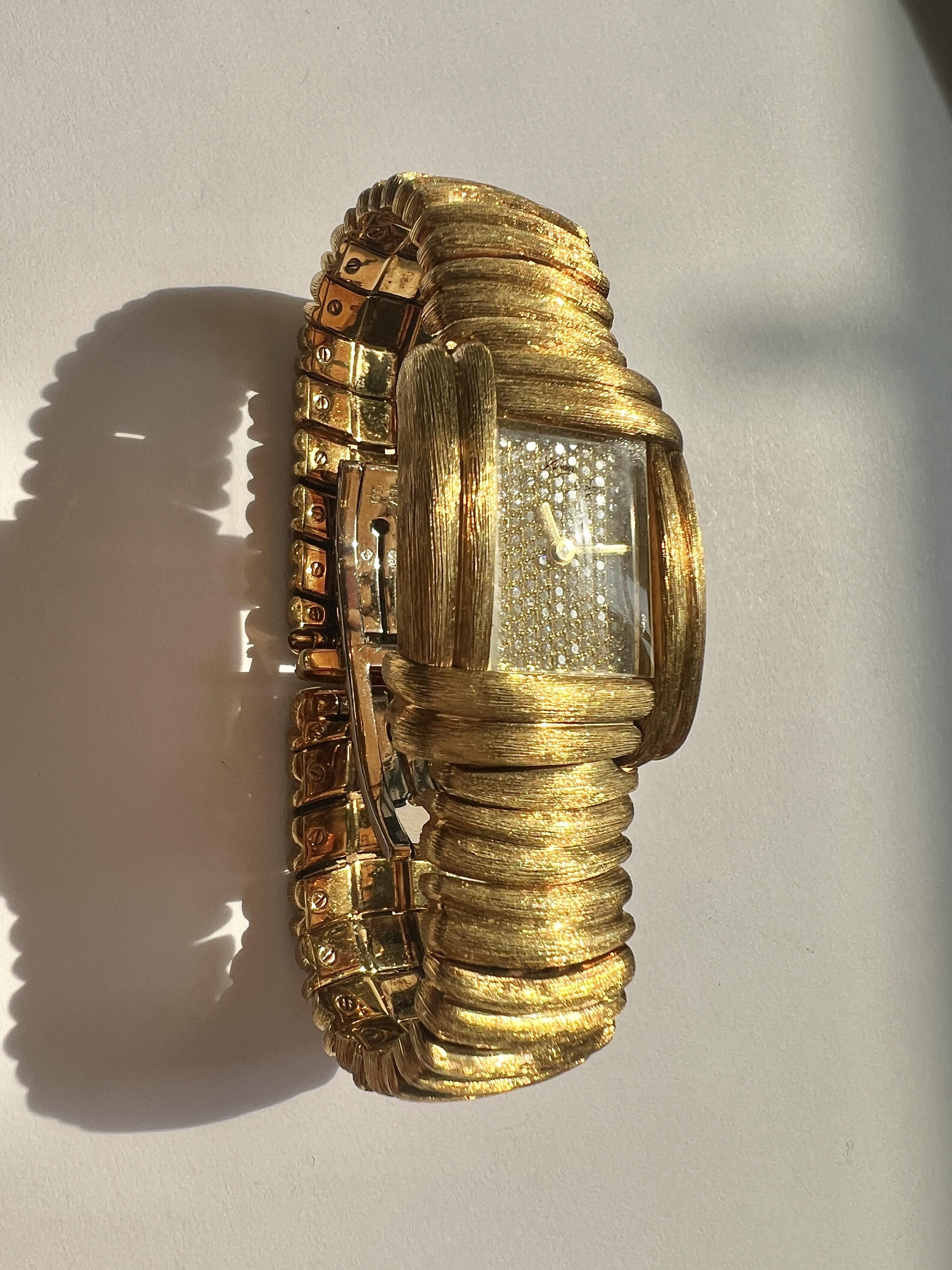 Henry Dunay 'SABI' 18k Gold Diamond Watch