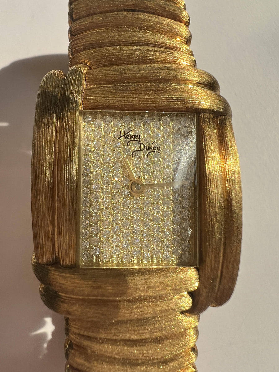 Henry Dunay 'SABI' 18k Gold Diamond Watch