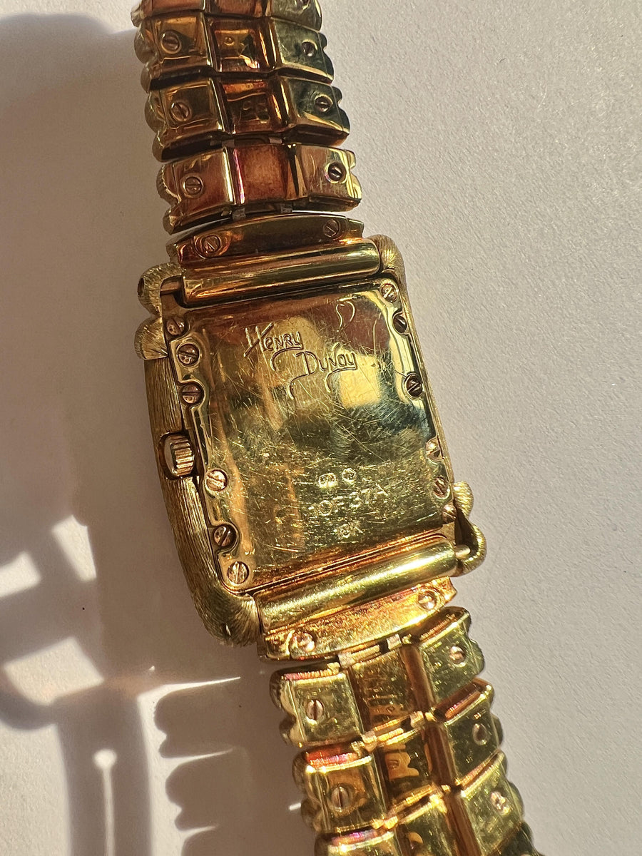Henry Dunay 'SABI' 18k Gold Diamond Watch