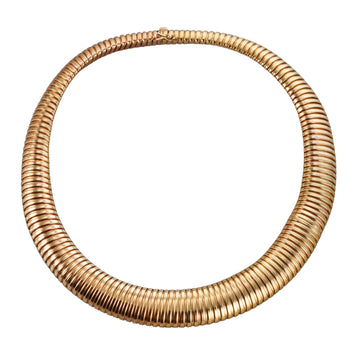 Tiffany & Co Midcentury Gold Tubogas Style Necklace