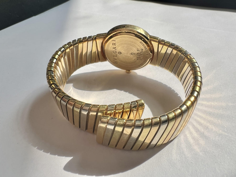 Bvlgari Tubogas Tri-Color Gold Bracelet Watch