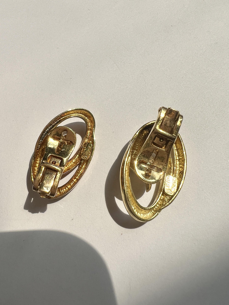 Lalaounis 18k Gold Goose Clip-on Earrings