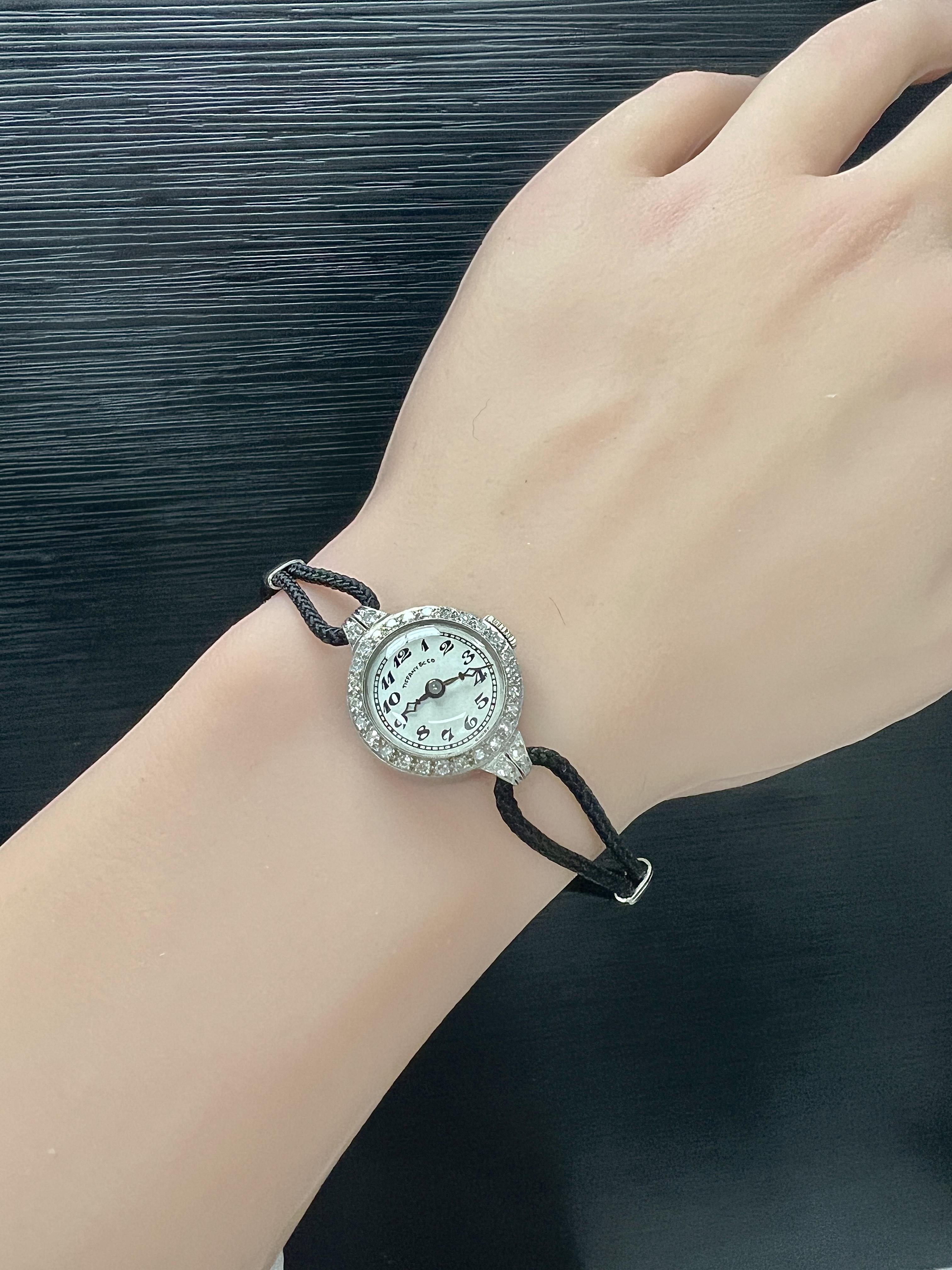 Tiffany & Co. Platinum and Diamond Wristwatch