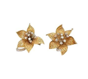 Boucheron Gold and Diamond Clip-on Earrings