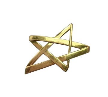 Tiffany & Co Poloma Picasso Vintage 18K Gold Star Brooch
