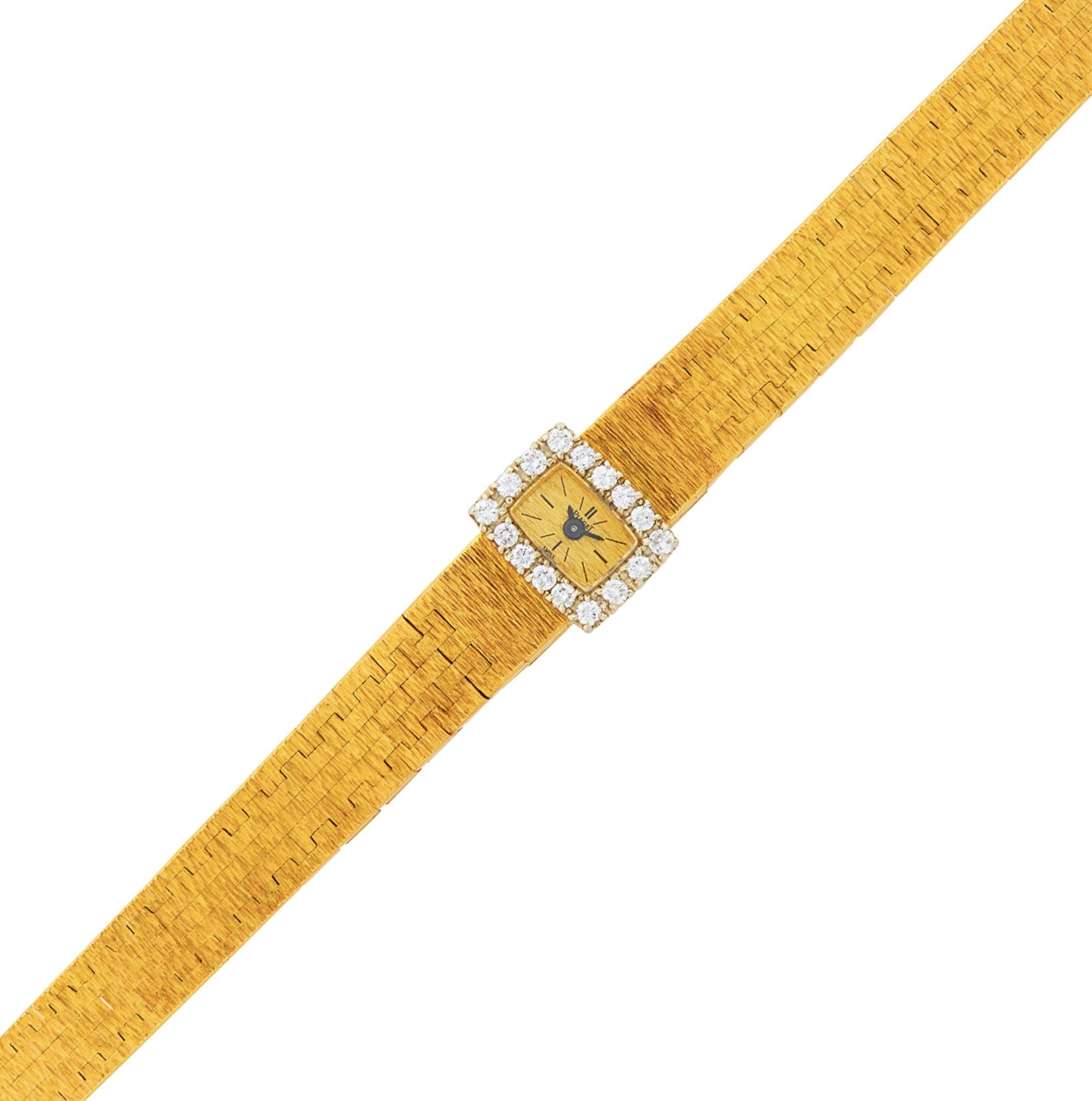 Piaget 18k Gold and Diamond Mechanical Wristwatch