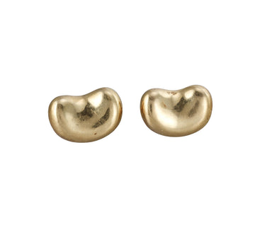 Tiffany & Co Elsa Peretti Yellow Gold Bean Earrings
