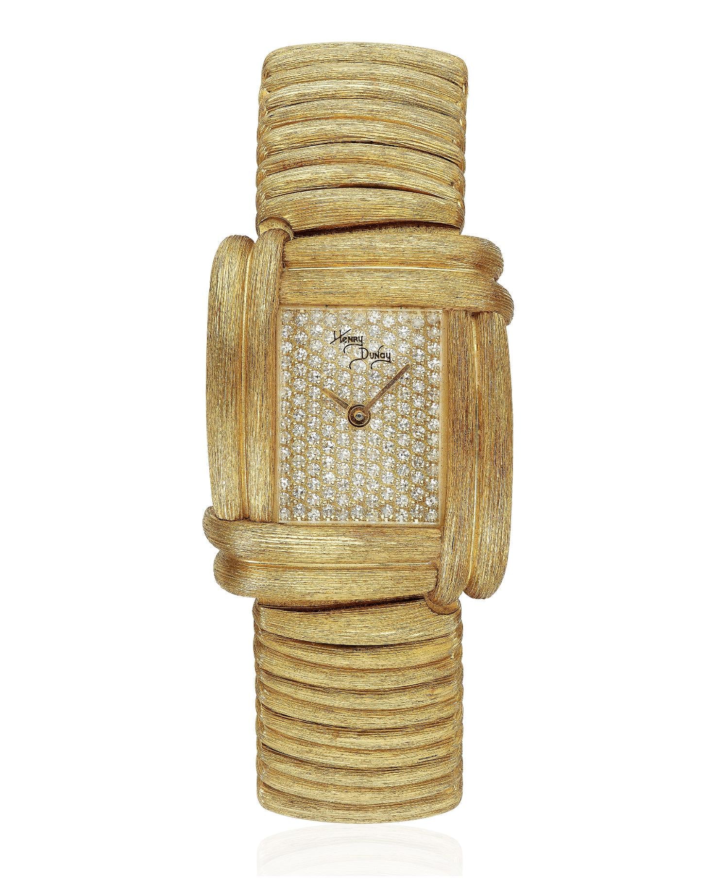 Henry Dunay 'SABI' 18k Gold Diamond Watch
