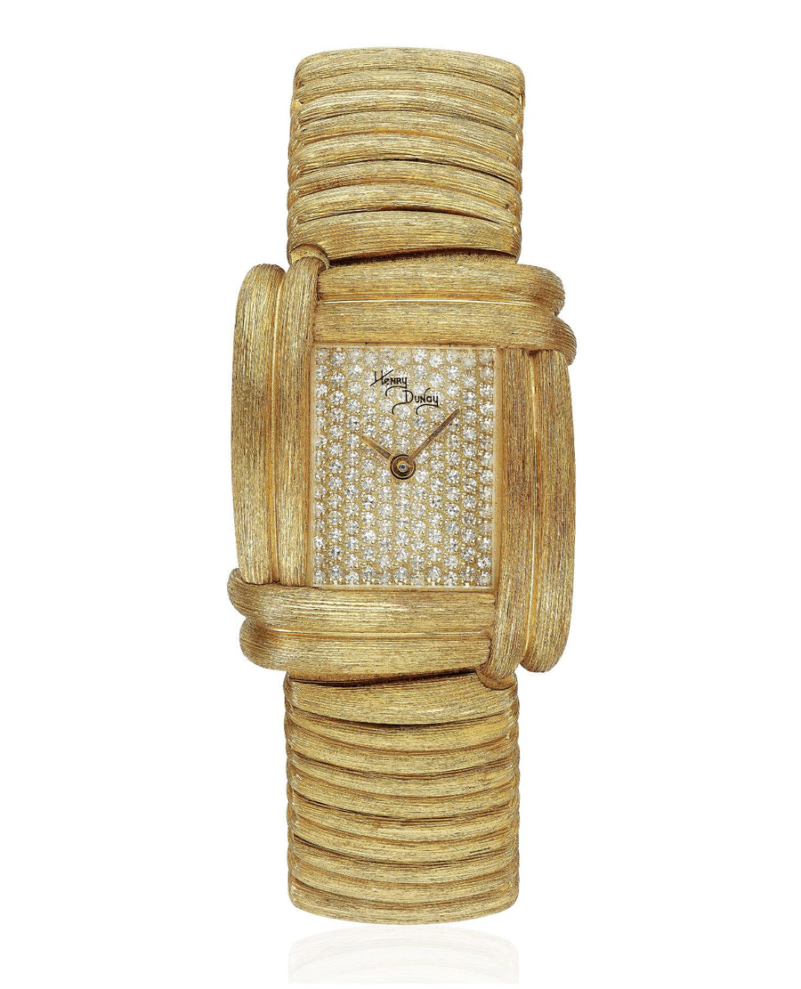 Henry Dunay 'SABI' 18k Gold Diamond Watch