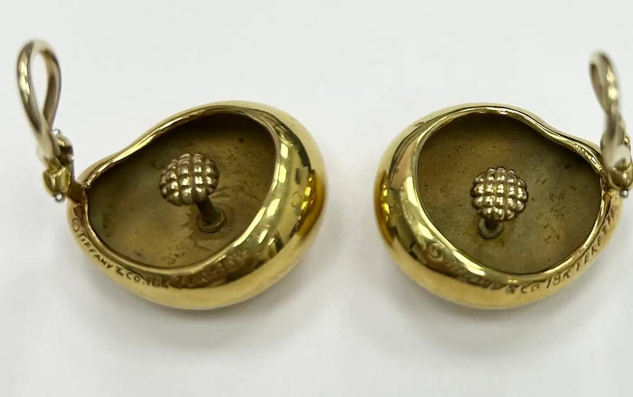 Tiffany & Co 18k YG Peretti Earrings