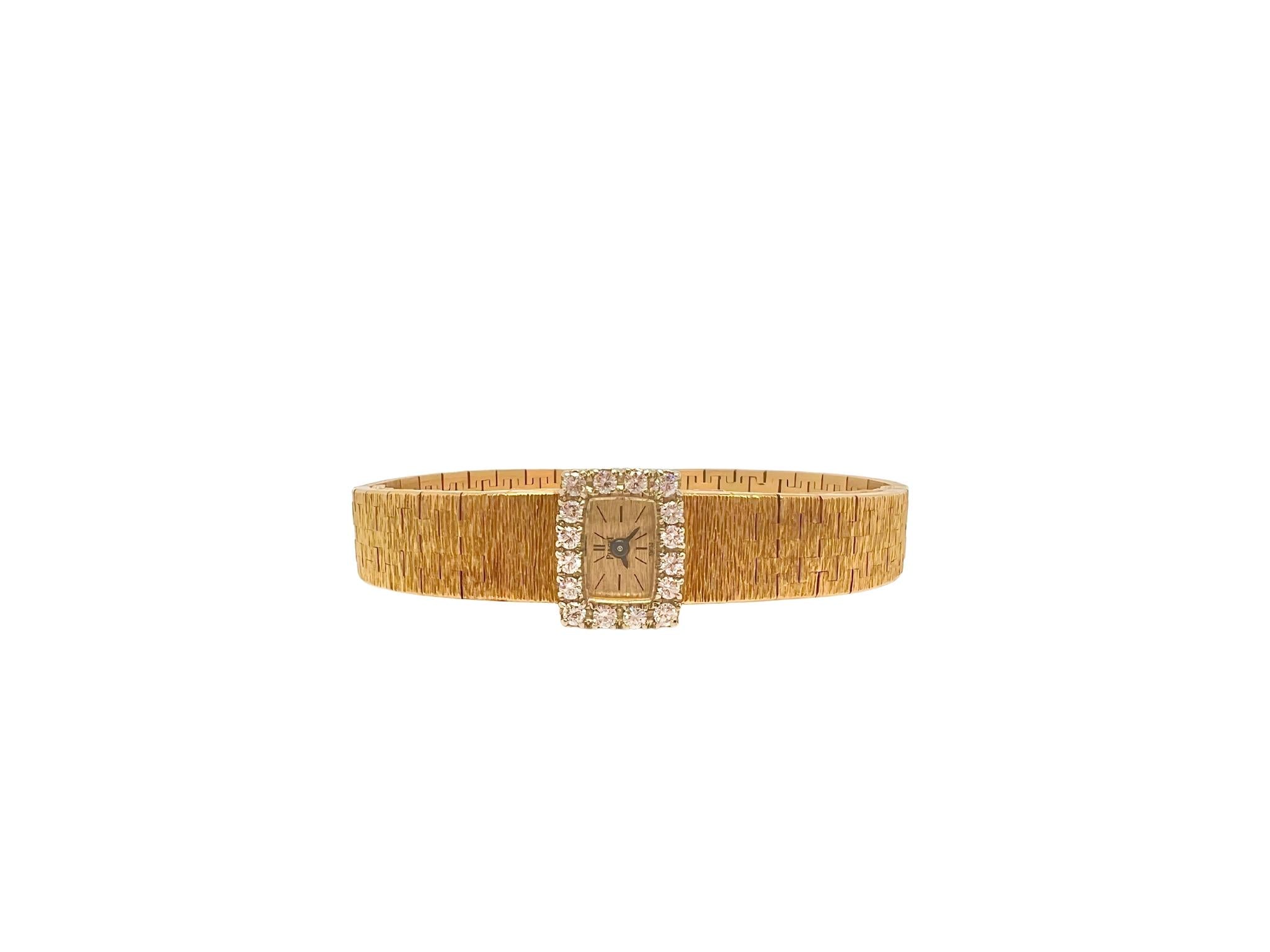 Piaget 18k Gold and Diamond Mechanical Wristwatch