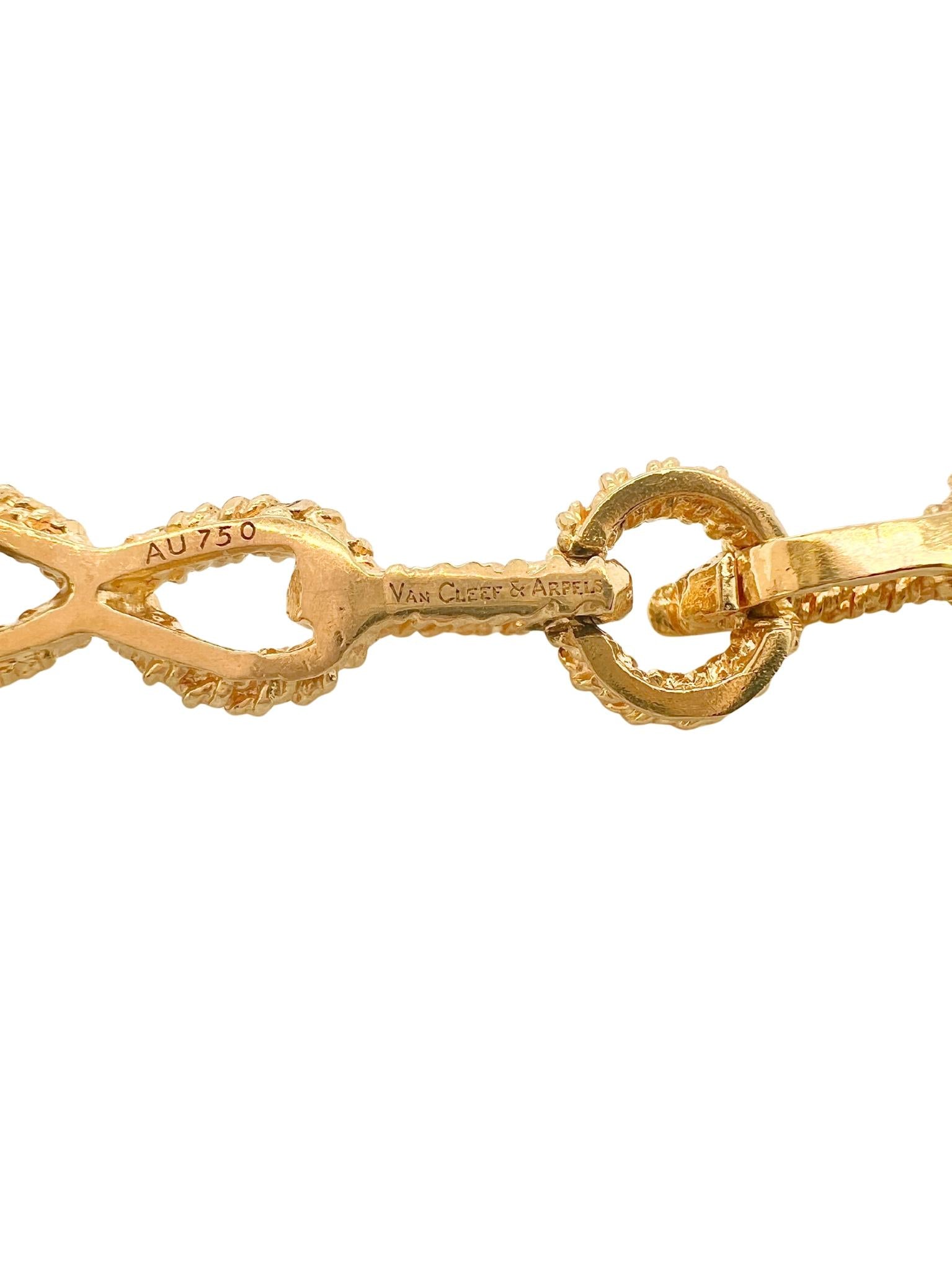 18k Gold Van Cleef & Arpels Onyx Necklace